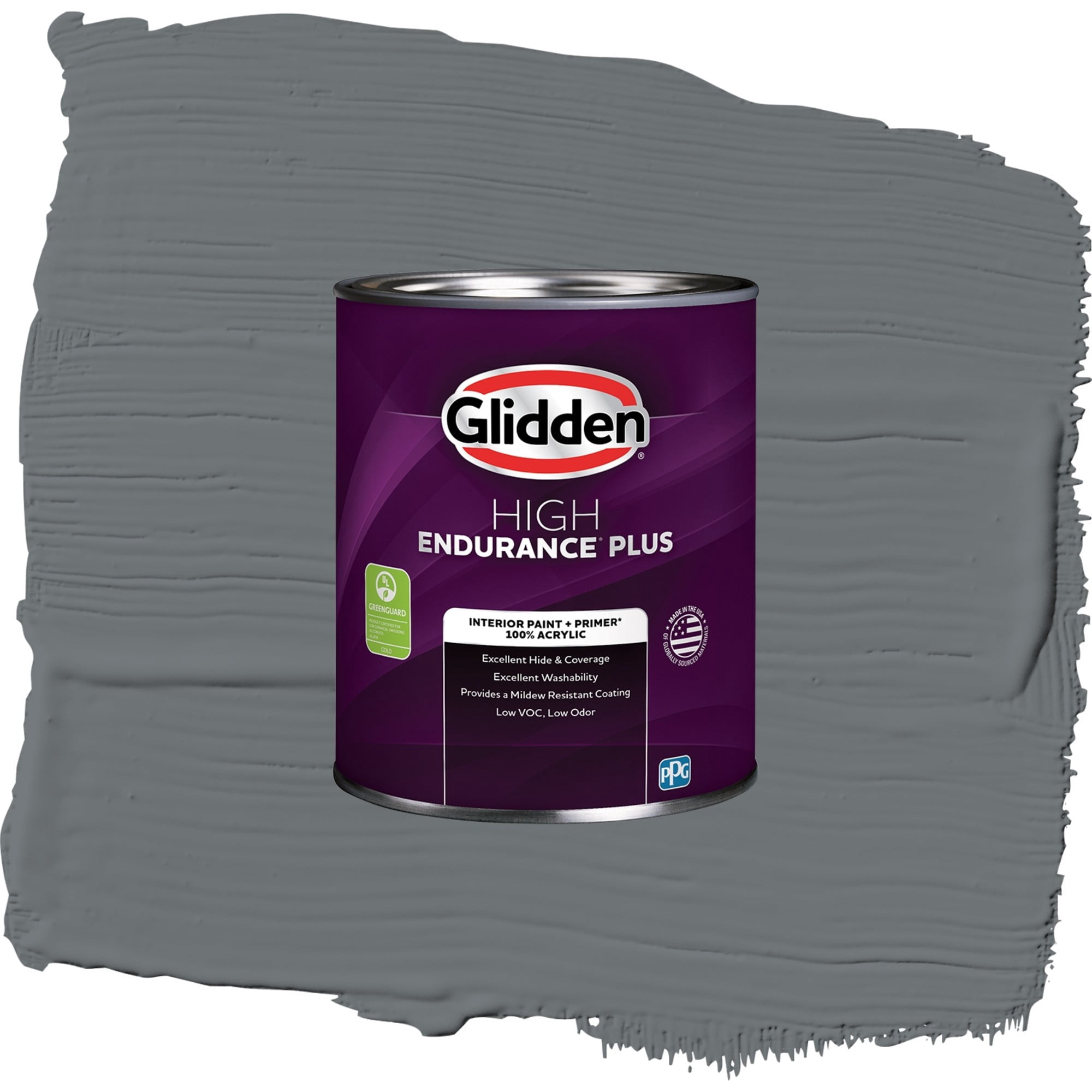 Glidden High Endurance Plus Improbable Flat Interior Paint and Primer, 1 Quart