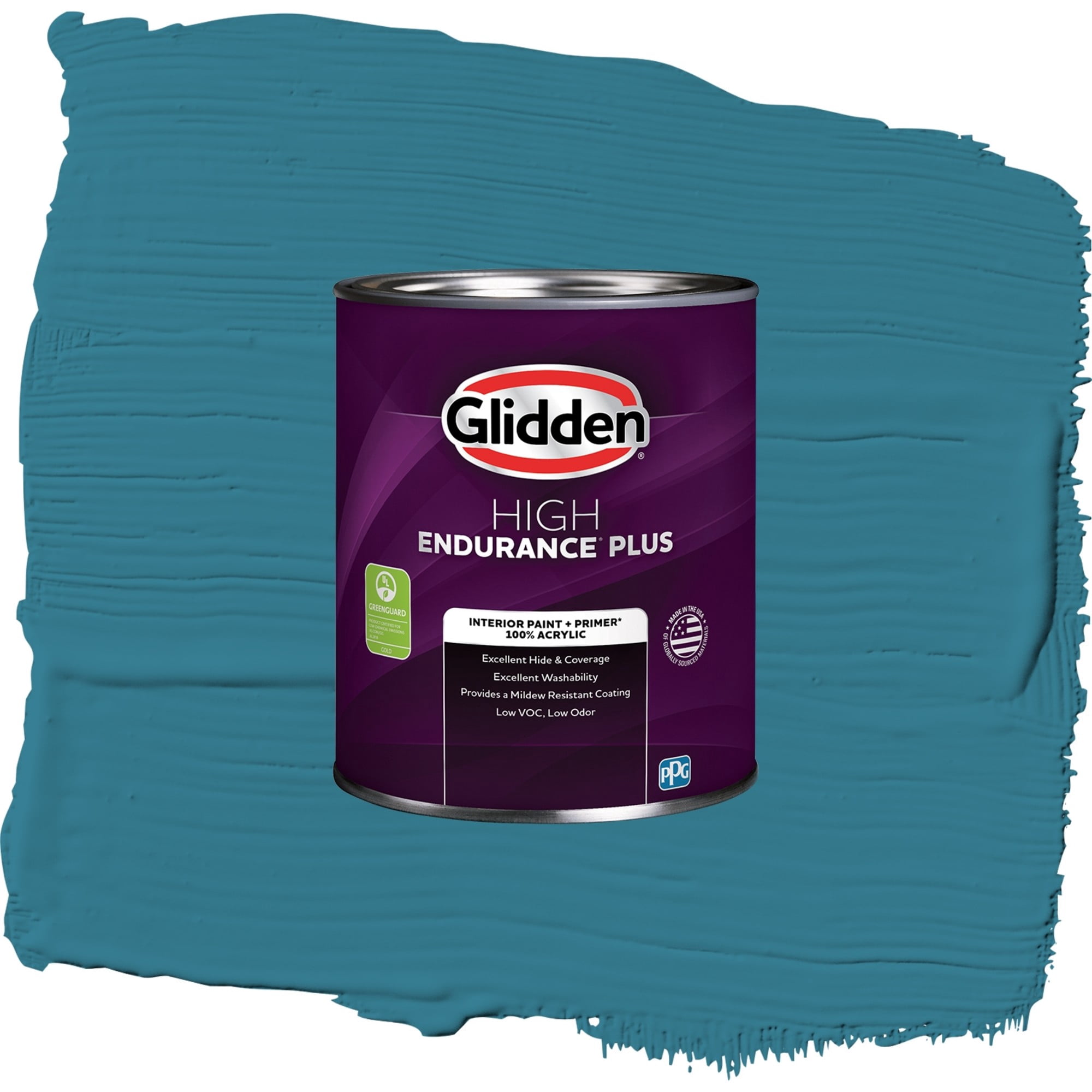 Glidden HEP Adventure / Blue, Flat Interior Paint with Primer, 1 Quart