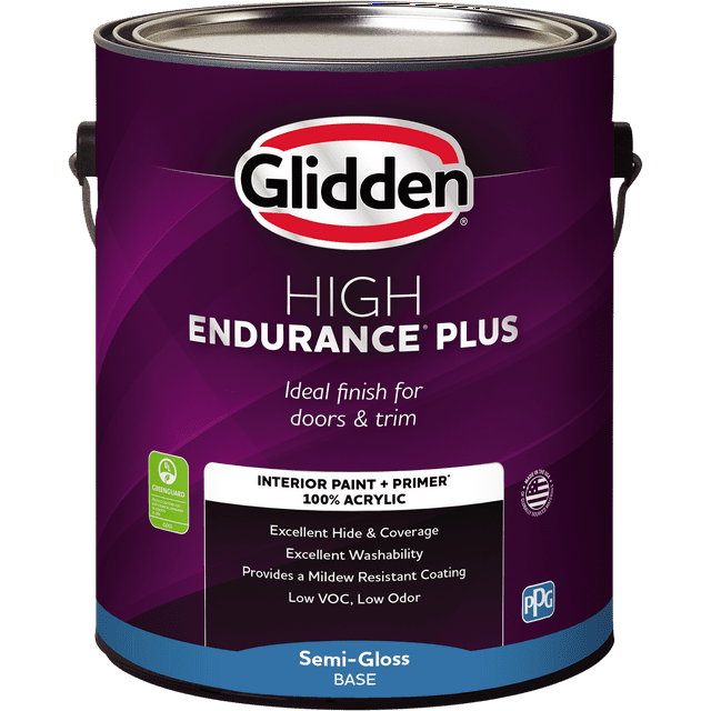 Glidden HEP Interior Paint + Primer All-In-One Semi Gloss, Tintable Base, 1 Gallon
