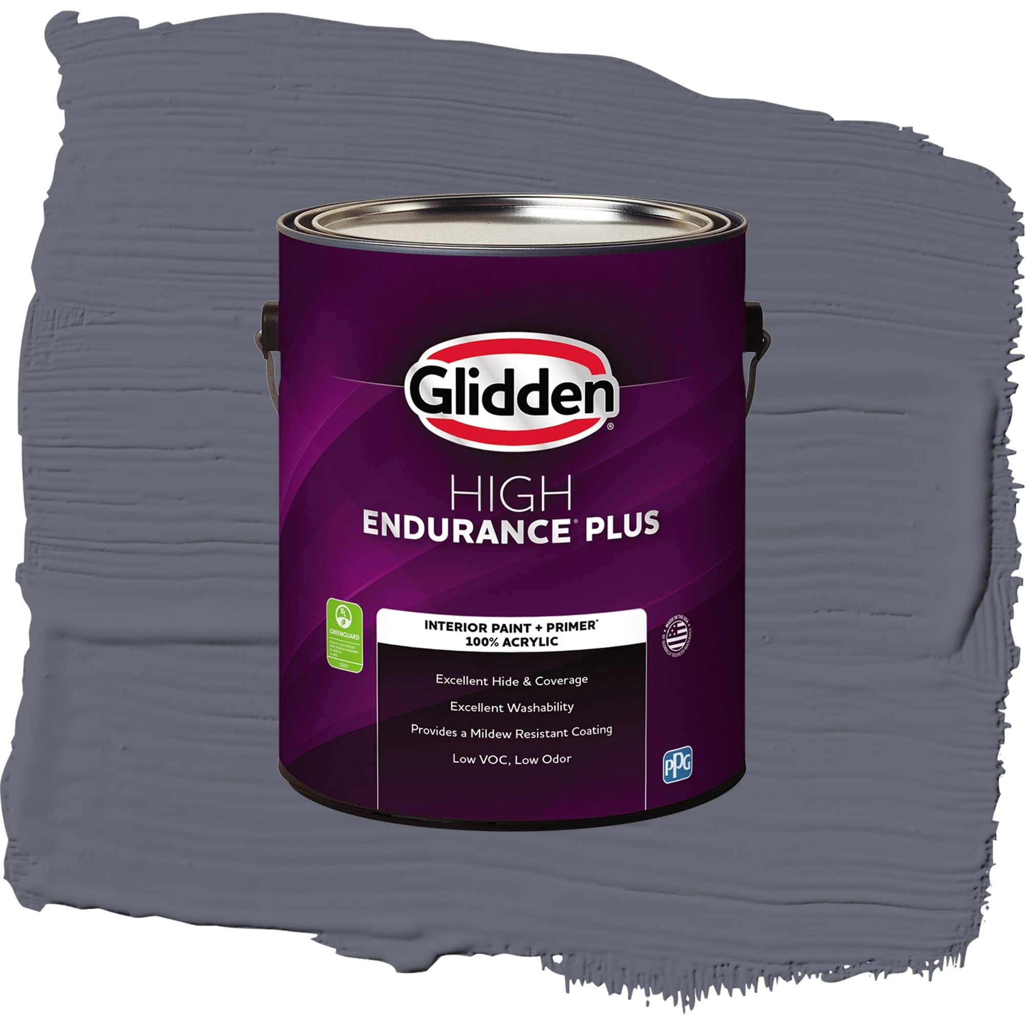 Glidden HEP Alley Cat / Purple, Semi-Gloss Interior Paint with Primer, 1 Gallon