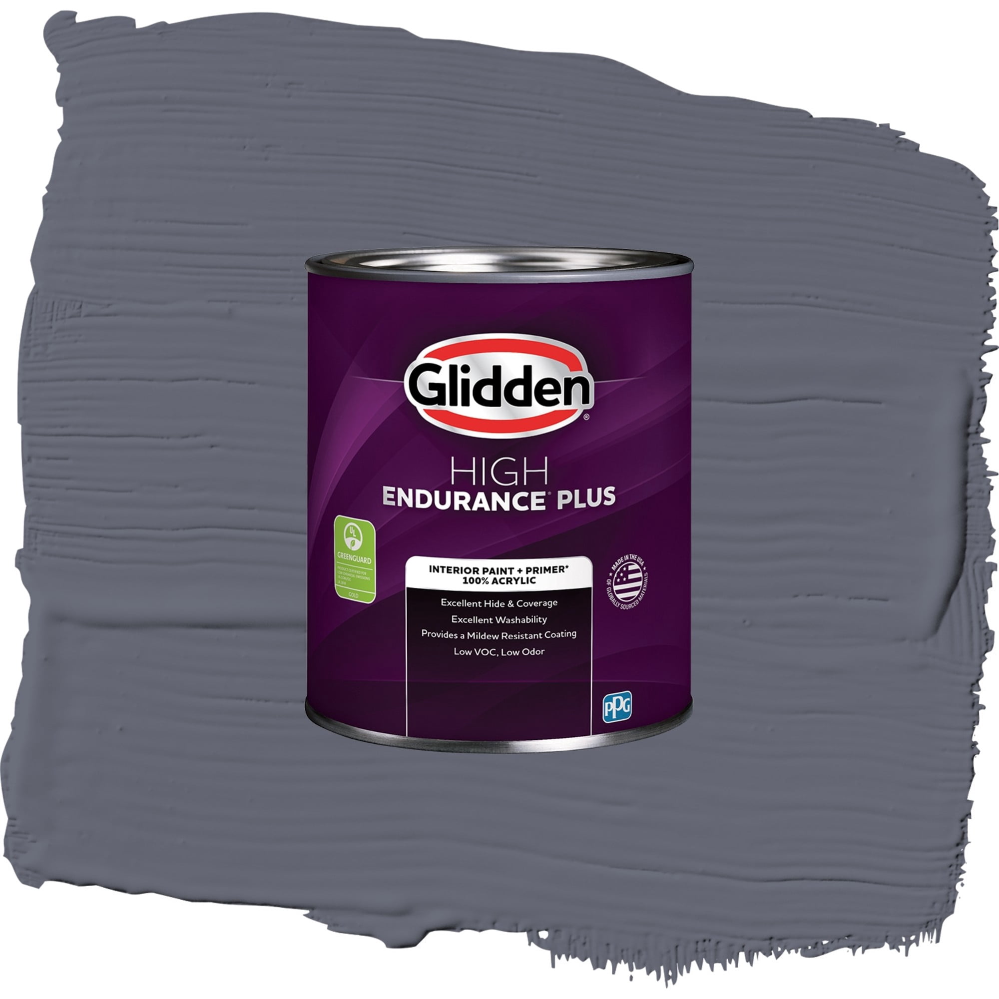 Glidden HEP Alley Cat / Purple, Semi-Gloss Interior Paint with Primer, 1 Quart