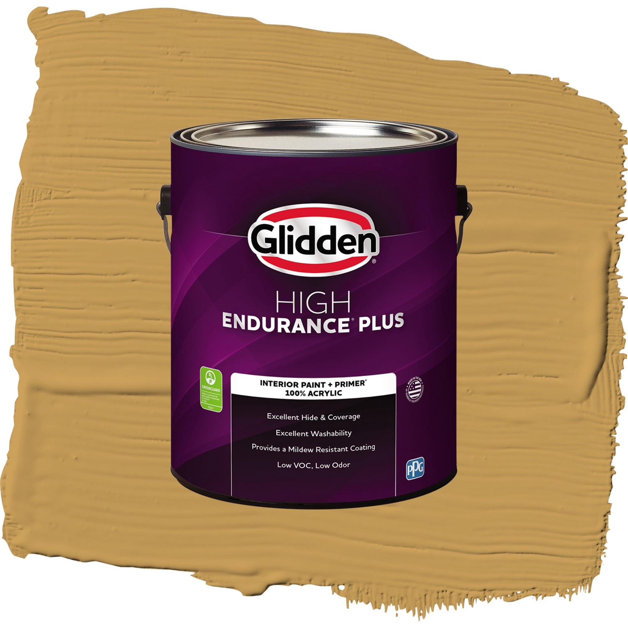 Glidden High Endurance Plus Amaretto Sours Eggshell Interior Paint and Primer, 1 Gallon