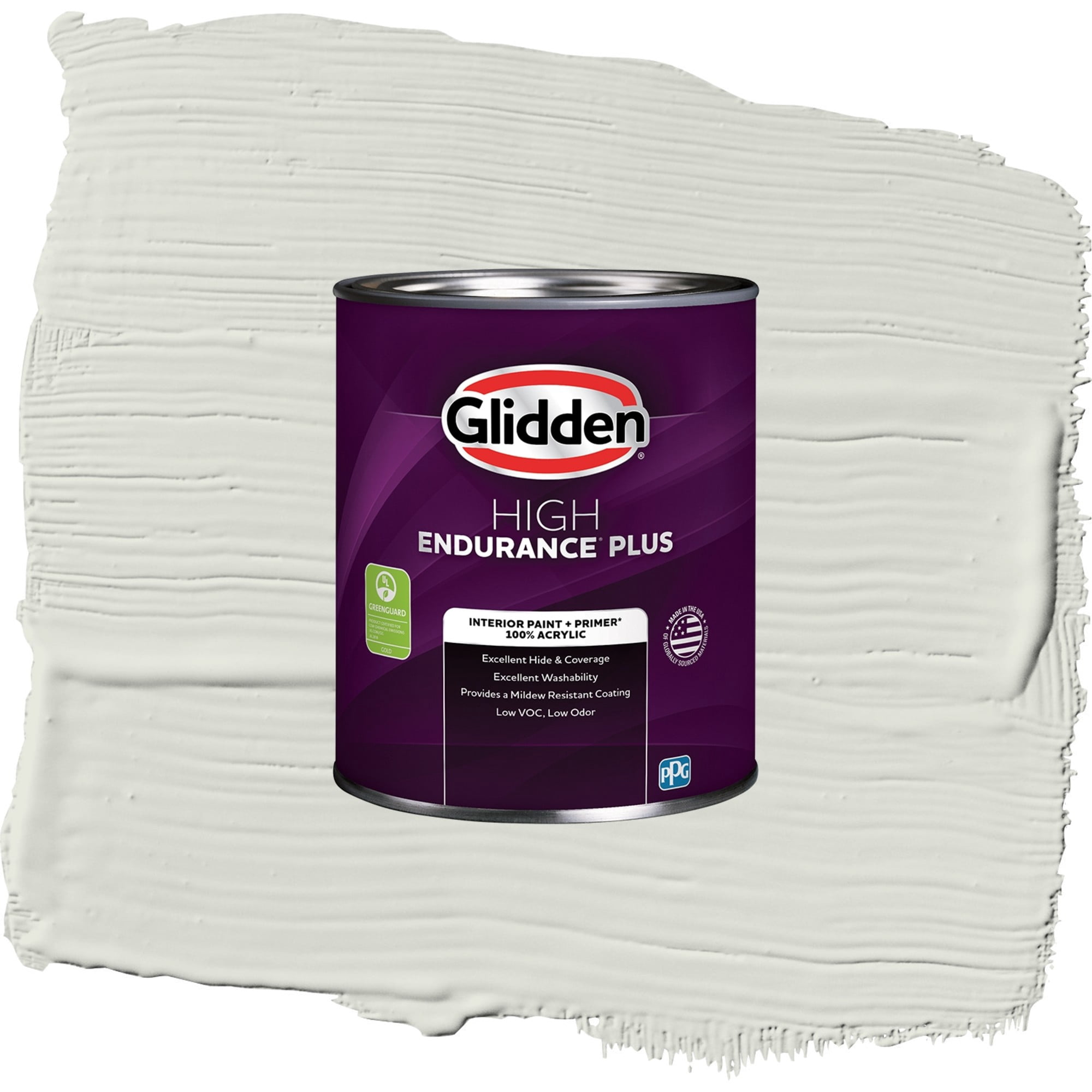 Glidden HEP Anonymous / Green, Semi-Gloss Interior Paint with Primer, 1 Quart