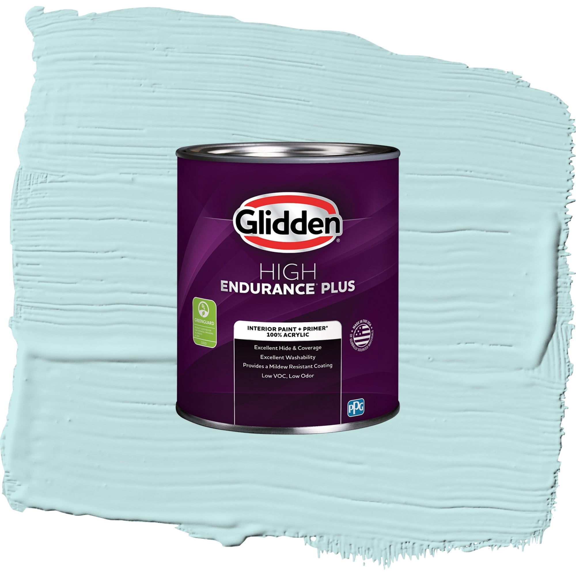 Glidden HEP Aqua Whisper / Blue, Semi-Gloss Interior Paint with Primer, 1 Quart