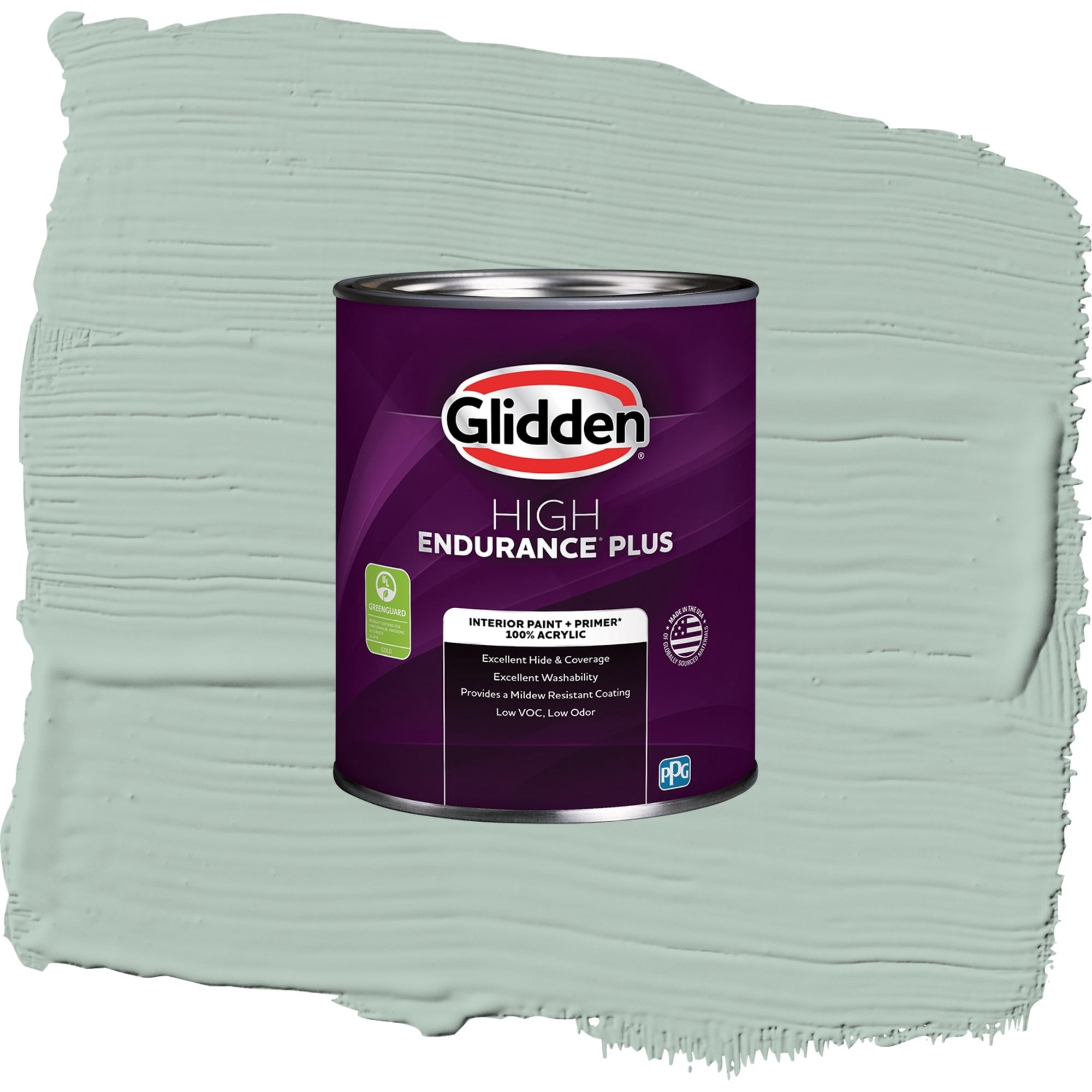 Glidden HEP Aquamarine Dream / Blue, Flat Interior Paint with Primer, 1 Quart