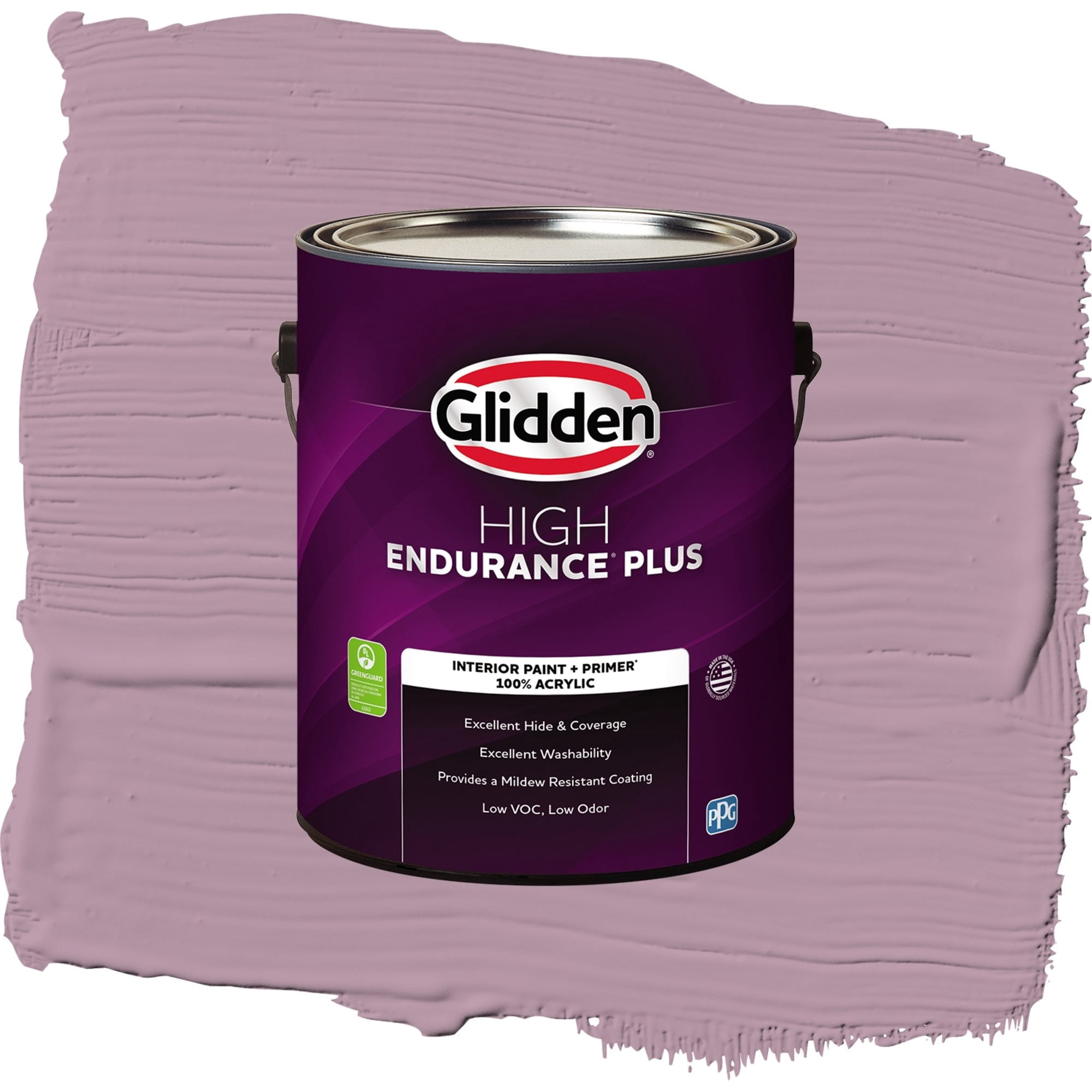 Glidden HEP Ashberry / Purple, Eggshell Interior Paint with Primer, 1 Gallon