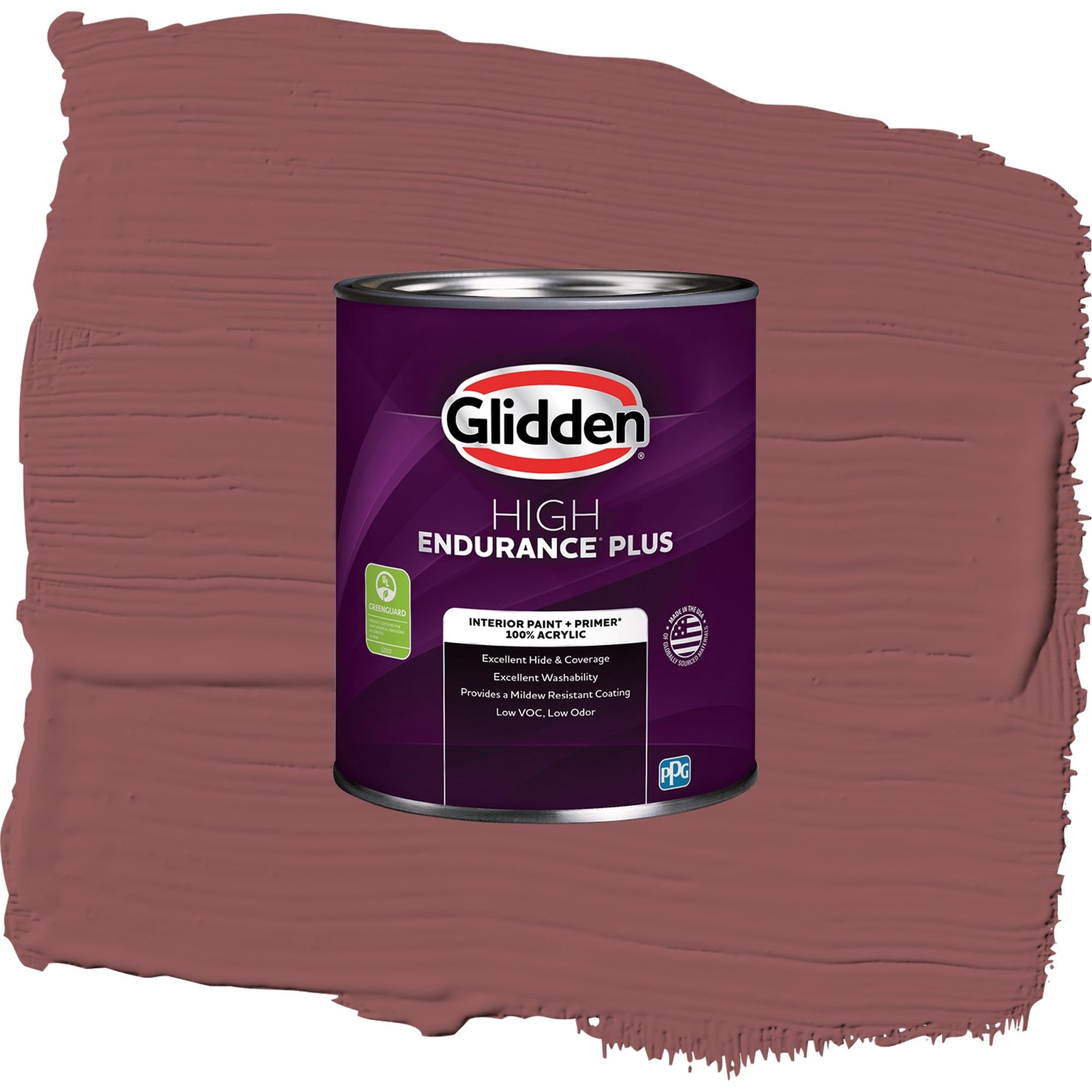 Glidden HEP Barn Door / Red, Flat Interior Paint with Primer, 1 Quart