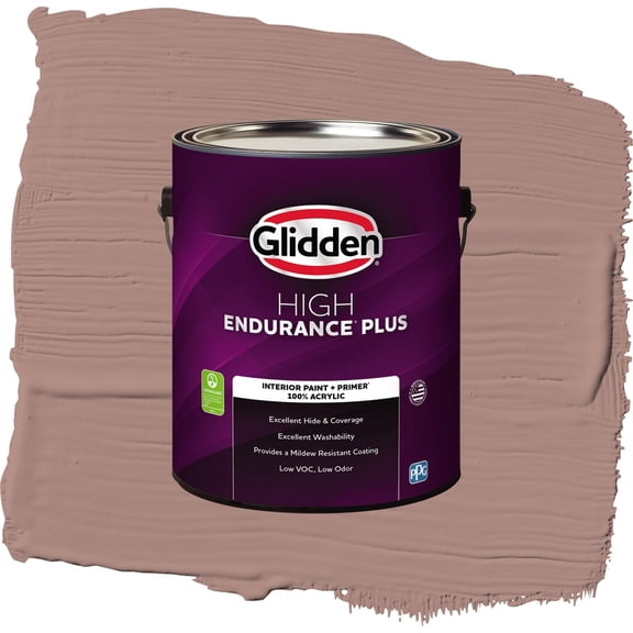 Glidden HEP Bedford Brown / Red, Eggshell Interior Paint with Primer, 1 Gallon