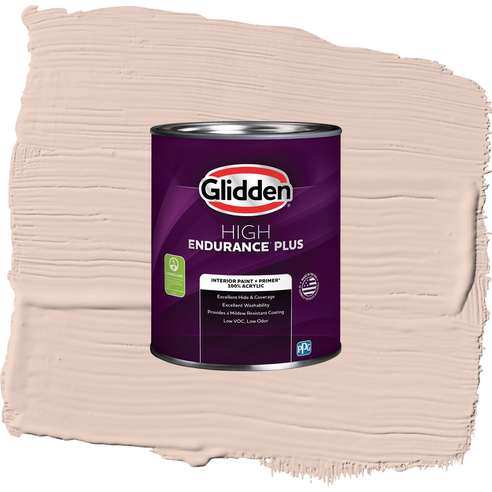 Glidden HEP Belle of the Ball / Pink, Flat Interior Paint with Primer, 1 Quart