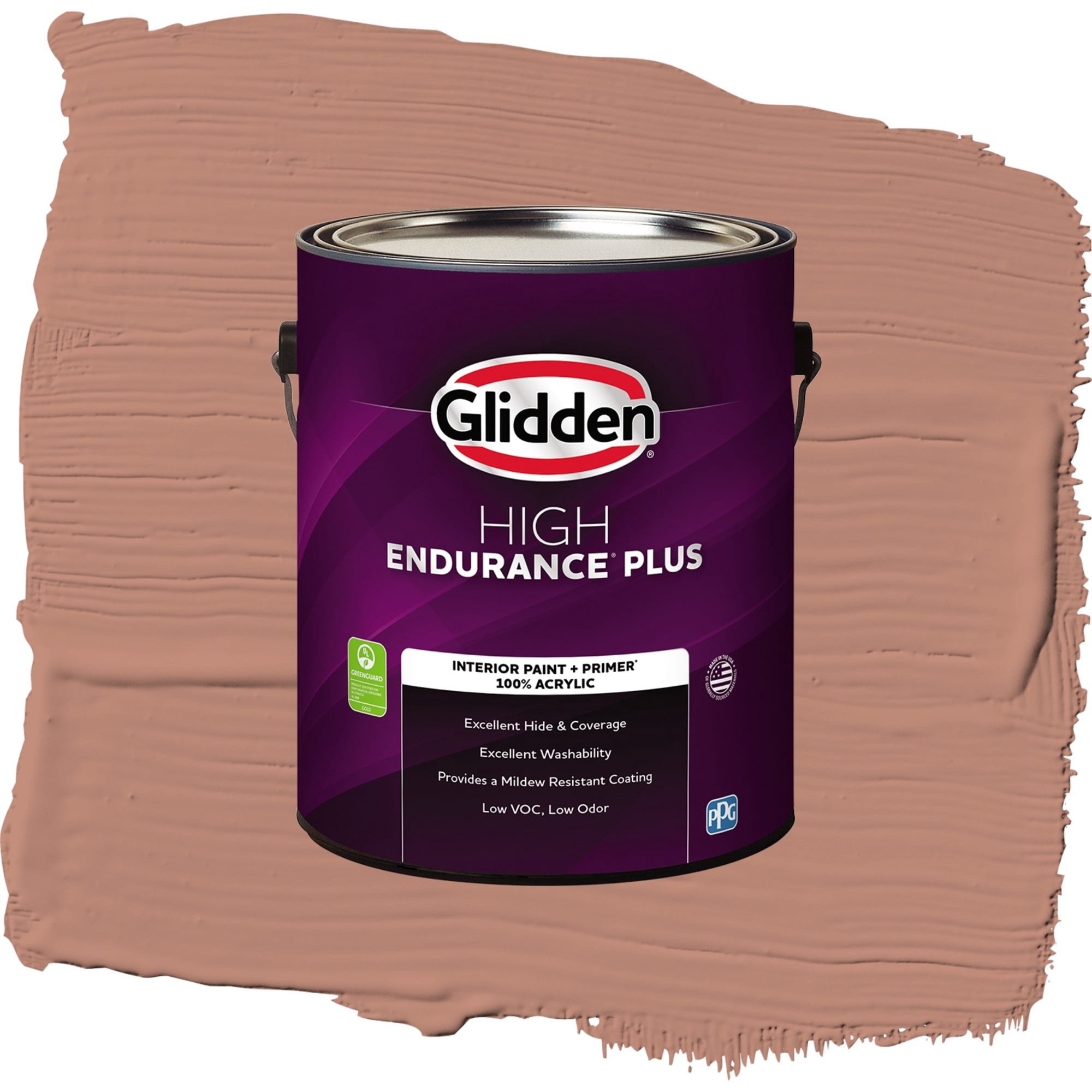 Glidden HEP Big Cypress / Orange, Semi-Gloss Interior Paint with Primer, 1 Gallon