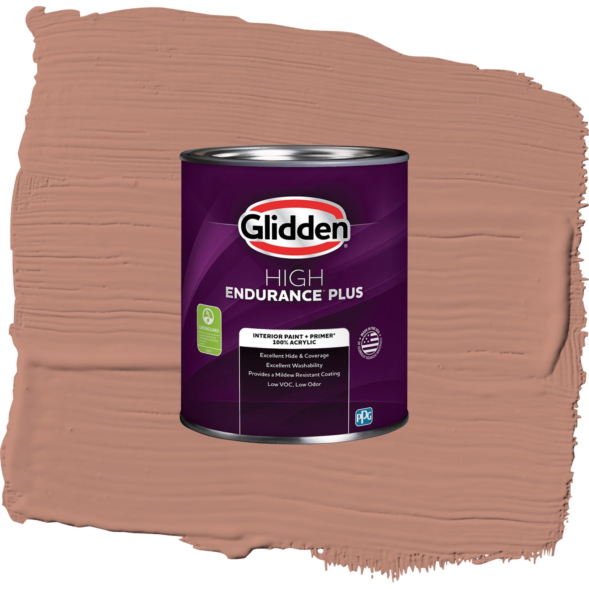 Glidden HEP Big Cypress / Orange, Semi-Gloss Interior Paint with Primer, 1 Quart