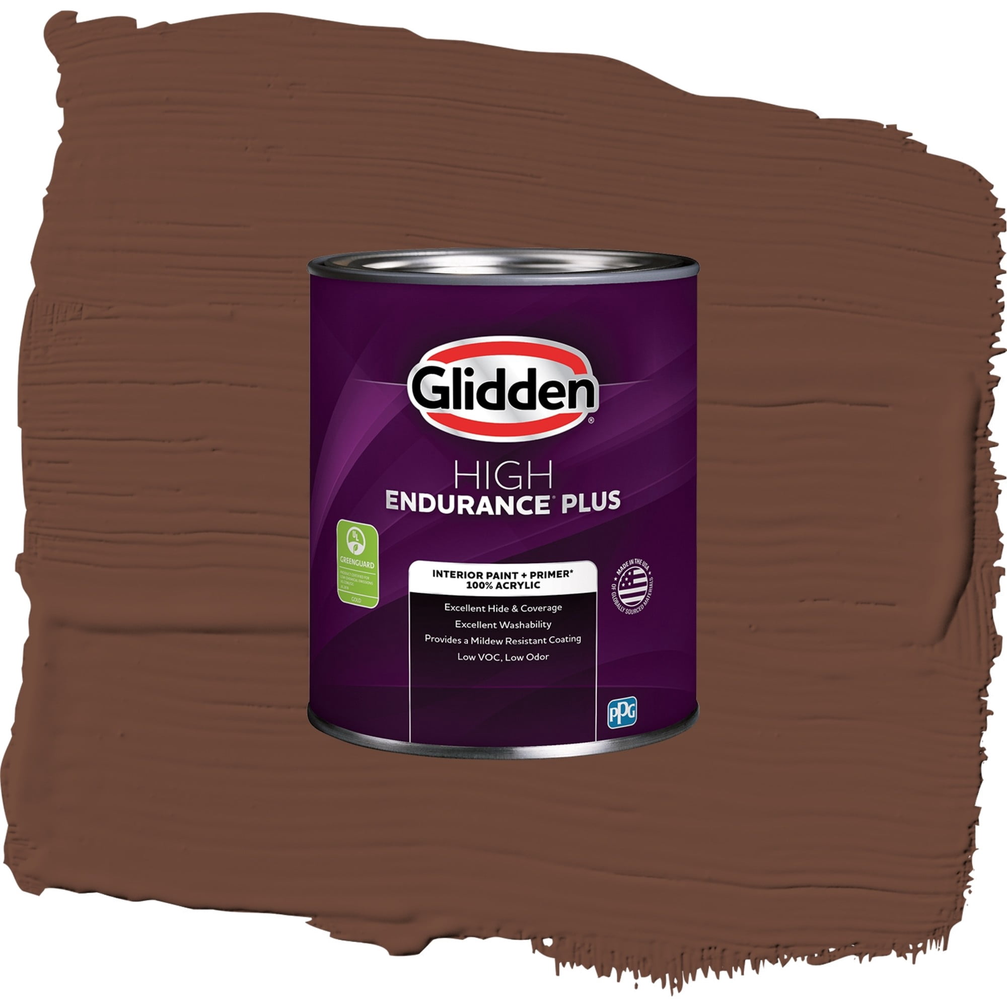 Glidden HEP Bird House Brown / Brown, Eggshell Interior Paint with Primer, 1 Quart