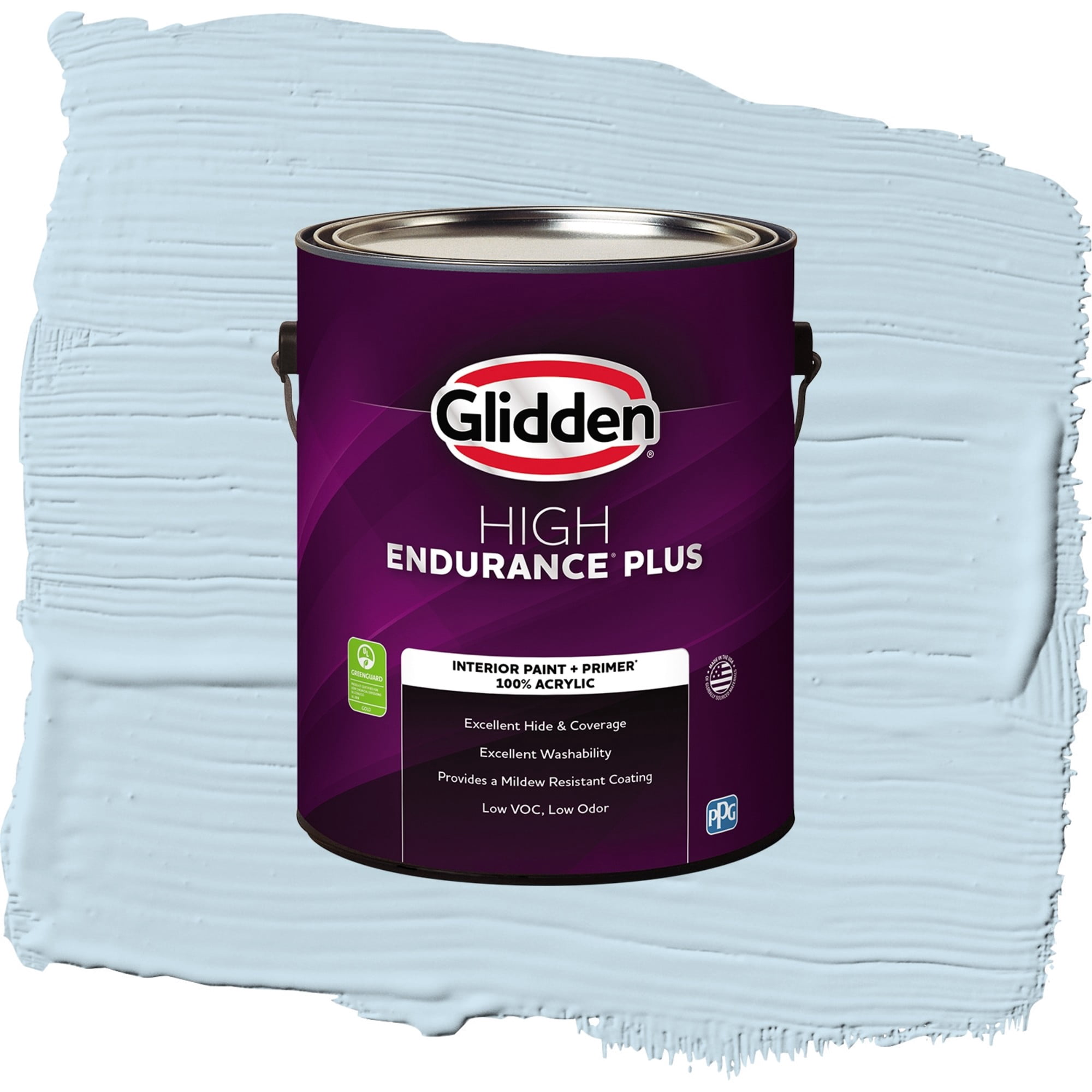 Glidden High Endurance Plus Blue Pearl Flat Interior Paint and Primer, 1 Gallon