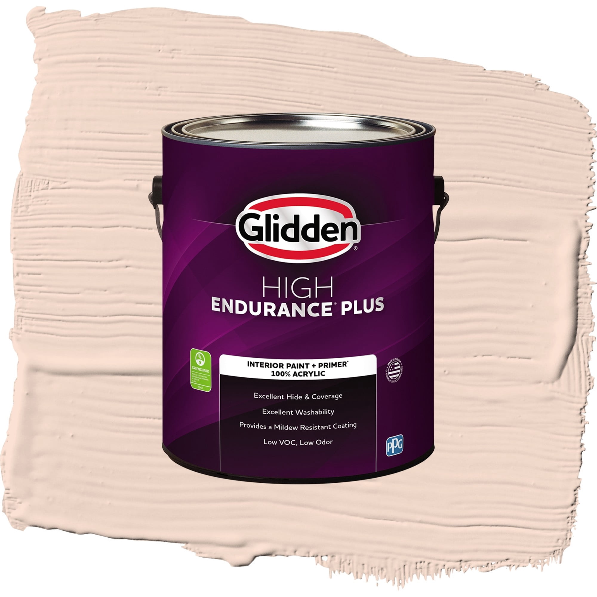 Glidden HEP Blush Beige / Orange, Eggshell Interior Paint with Primer, 1 Gallon