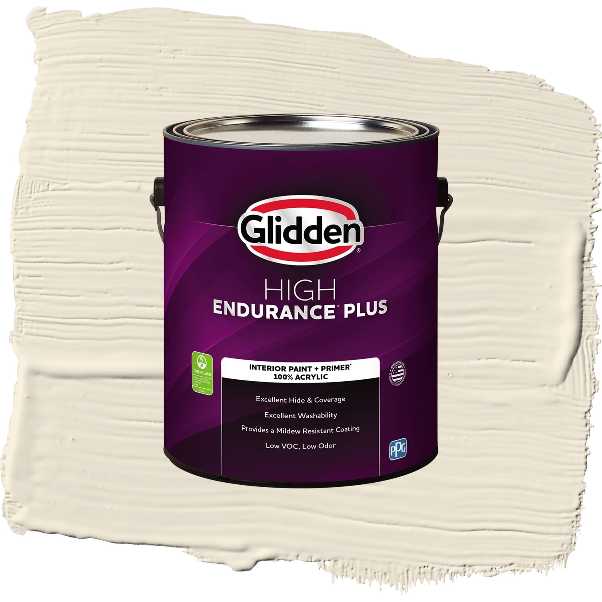 Glidden HEP Brandied Pears / Beige, Semi-Gloss Interior Paint with Primer, 1 Gallon