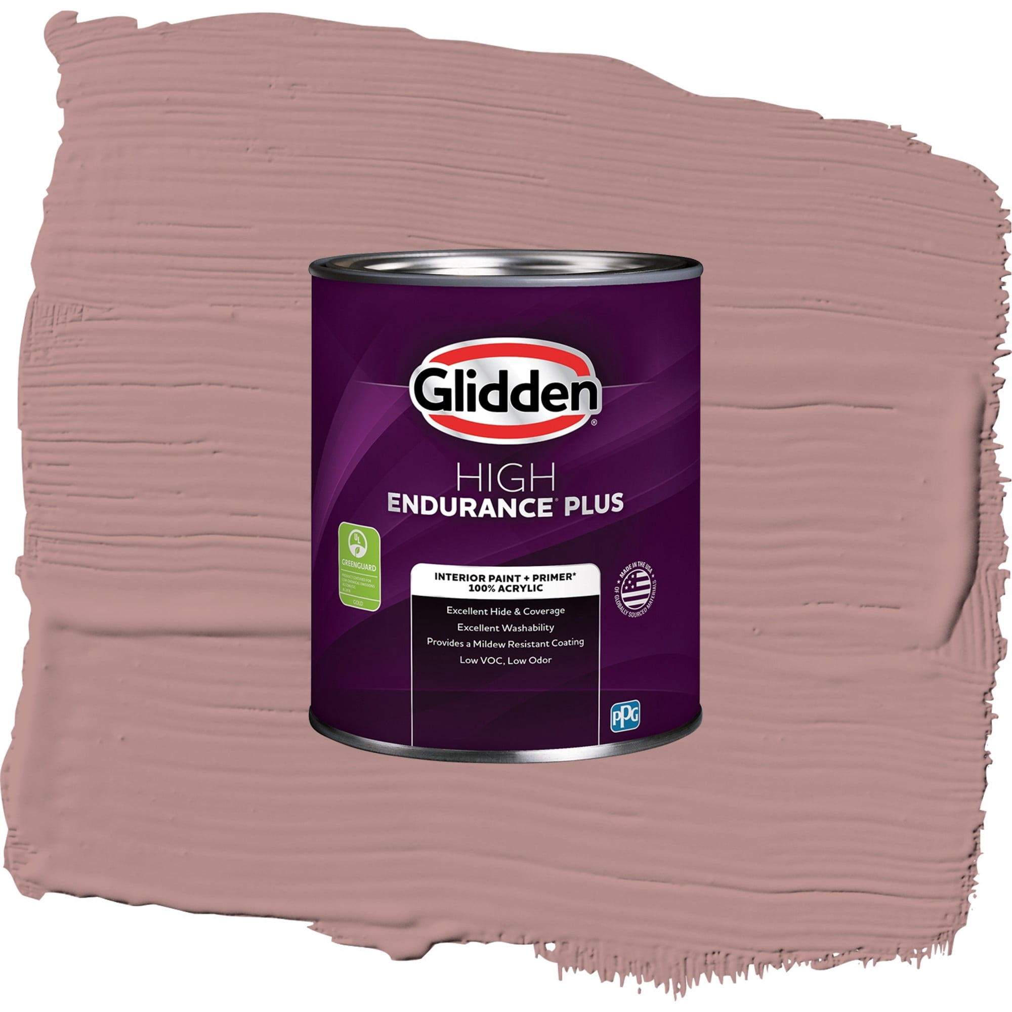 Glidden HEP Brandy Snaps / Red, Eggshell Interior Paint with Primer, 1 Quart