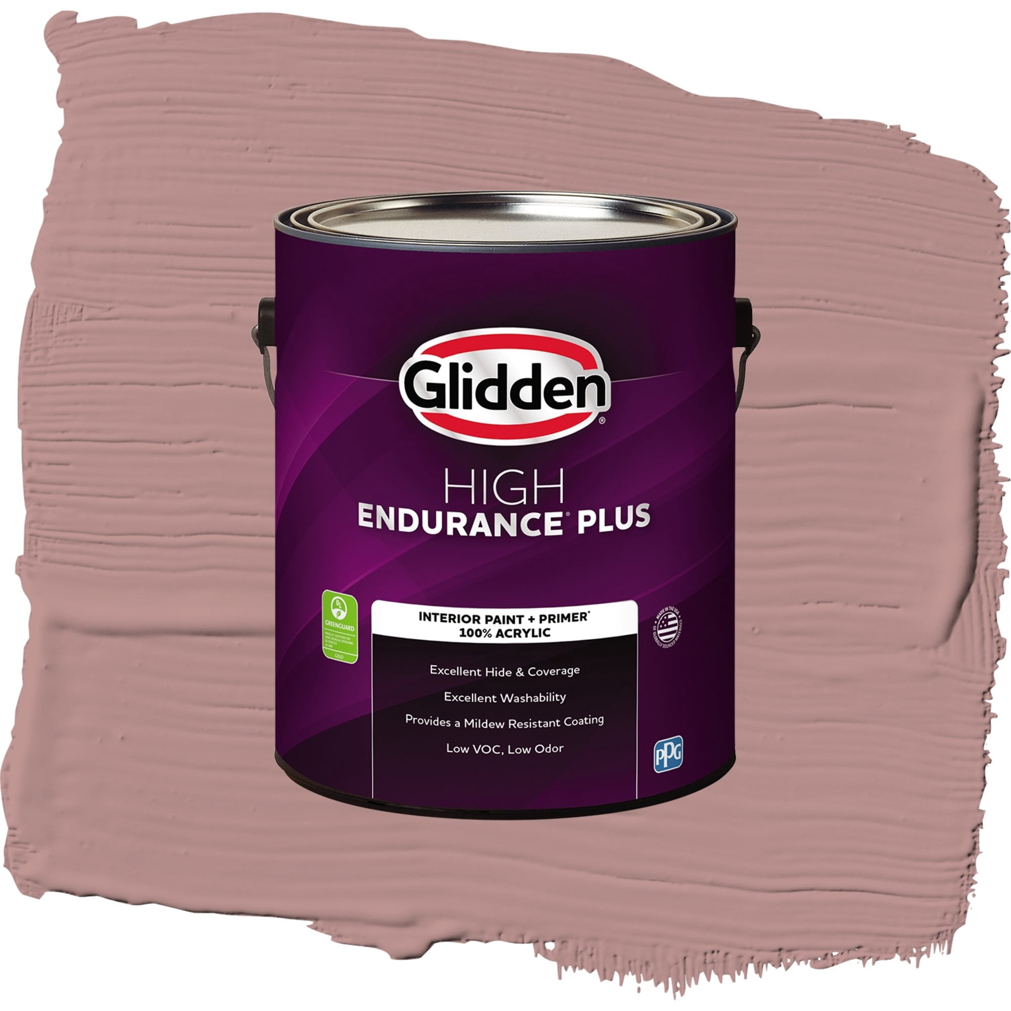 Glidden HEP Brandy Snaps / Red, Flat Interior Paint with Primer, 1 Gallon