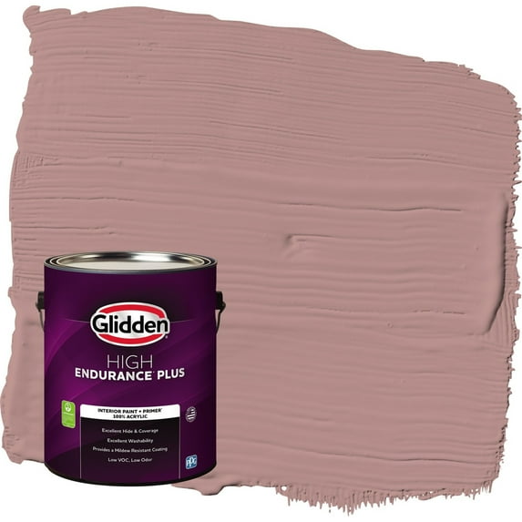 Glidden HEP Brandy Snaps / Red Semi-Gloss Interior Paint with Primer, 1 Gallon