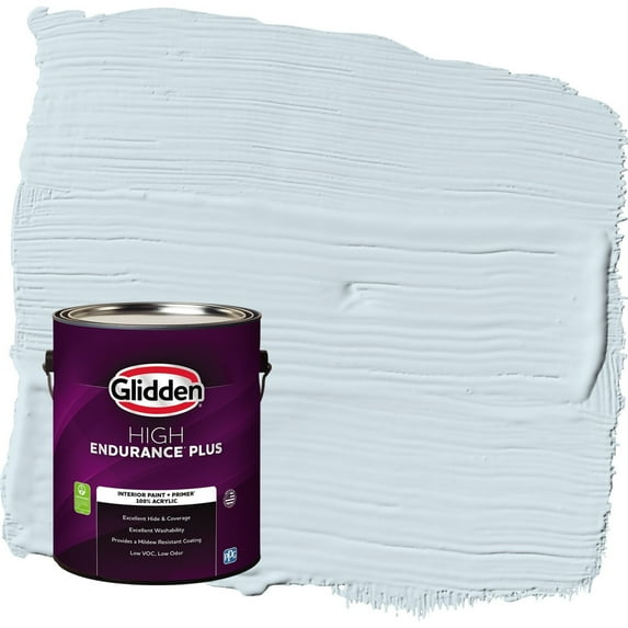 Glidden HEP Breakwater / Blue Eggshell Interior Paint with Primer, 1 Gallon