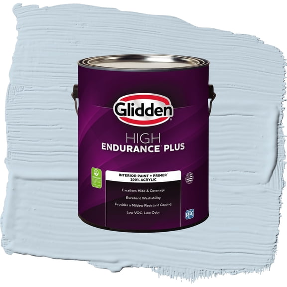 Glidden HEP Calm Sea / Blue, Semi-Gloss Interior Paint with Primer, 1 Gallon