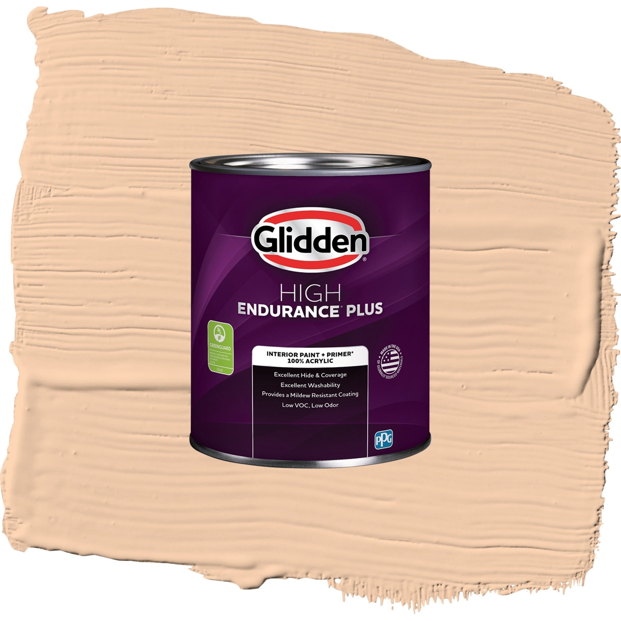 Glidden HEP Caramel Ice / Orange, Eggshell Interior Paint with Primer, 1 Quart