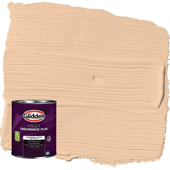 Glidden HEP Caramel Ice / Orange Eggshell Interior Paint with Primer, 1 Quart