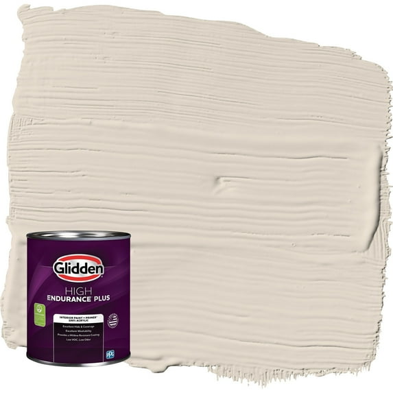 Glidden HEP Casual Elegance / Beige Flat Interior Paint with Primer, 1 Quart