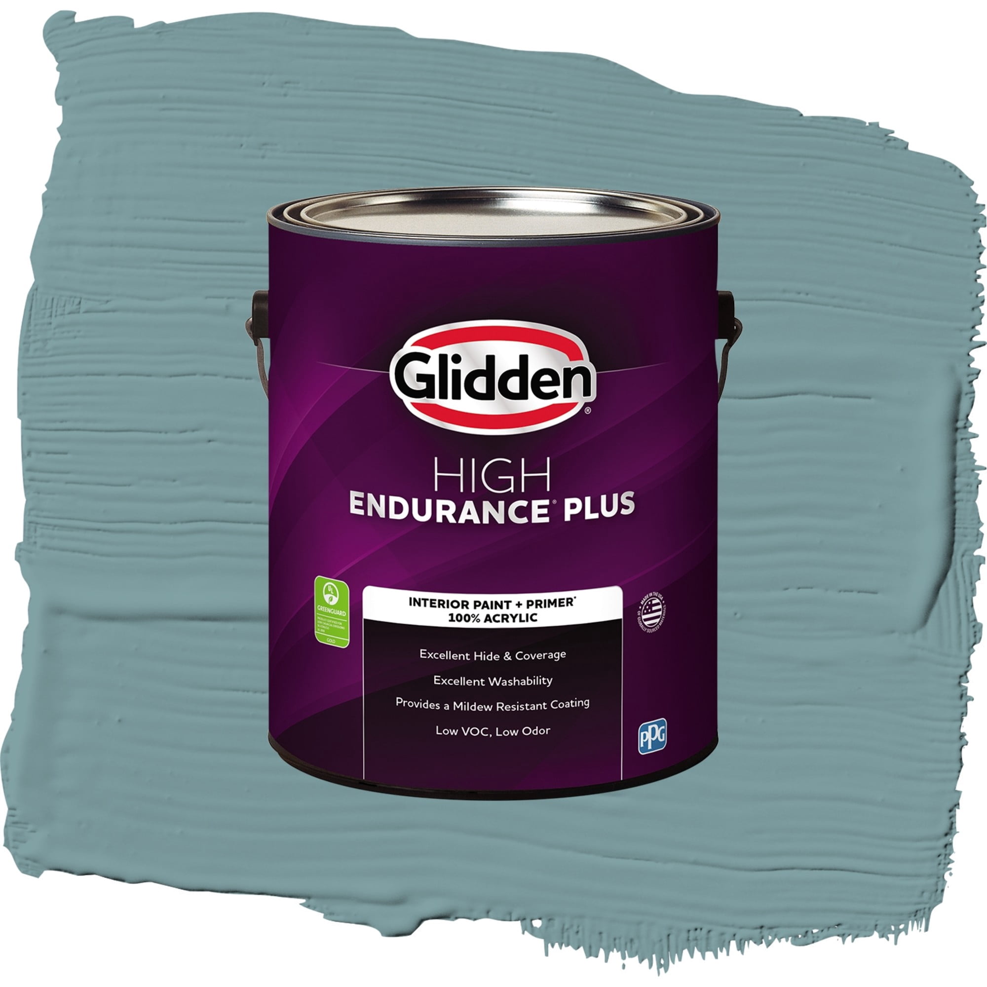 Glidden HEP Cathedral Glass / Aqua Eggshell Interior Paint with Primer, 1 Gallon
