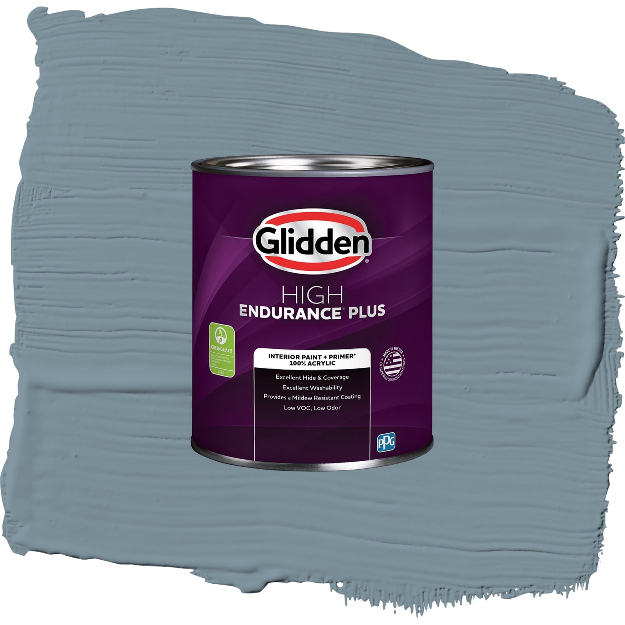 Glidden HEP Chalky Blue / Blue, Eggshell Interior Paint with Primer, 1 Quart