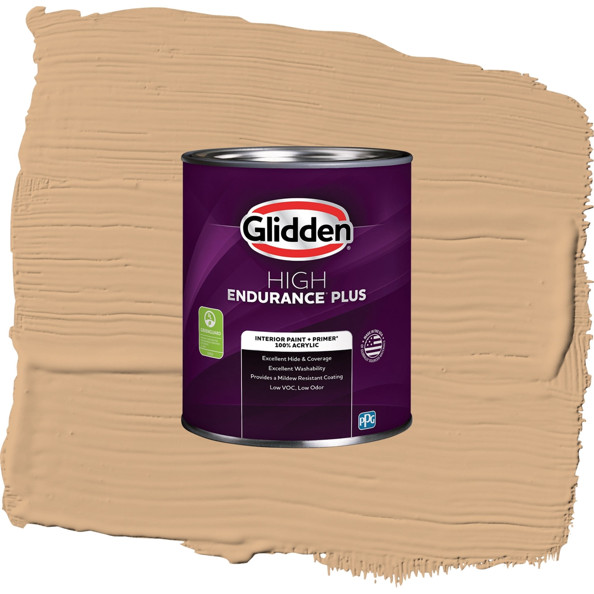 Glidden HEP Cheddar Biscuit / Orange, Semi-Gloss Interior Paint with Primer, 1 Quart