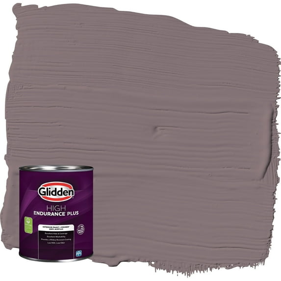 Glidden HEP Choo Choo / Purple Flat Interior Paint with Primer, 1 Quart