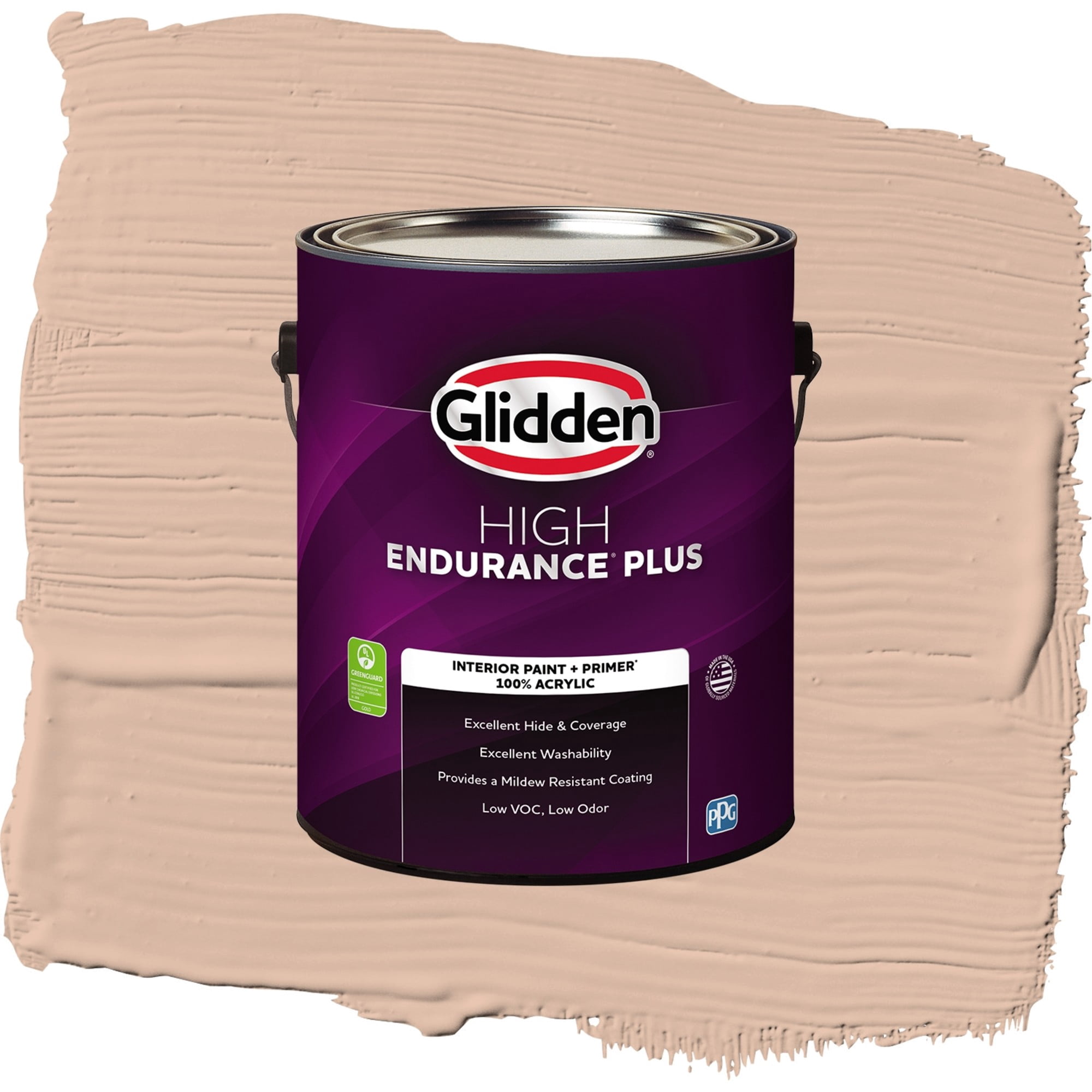 Glidden High Endurance Plus Cinnamon Ice Eggshell Interior Paint and Primer, 1 Gallon