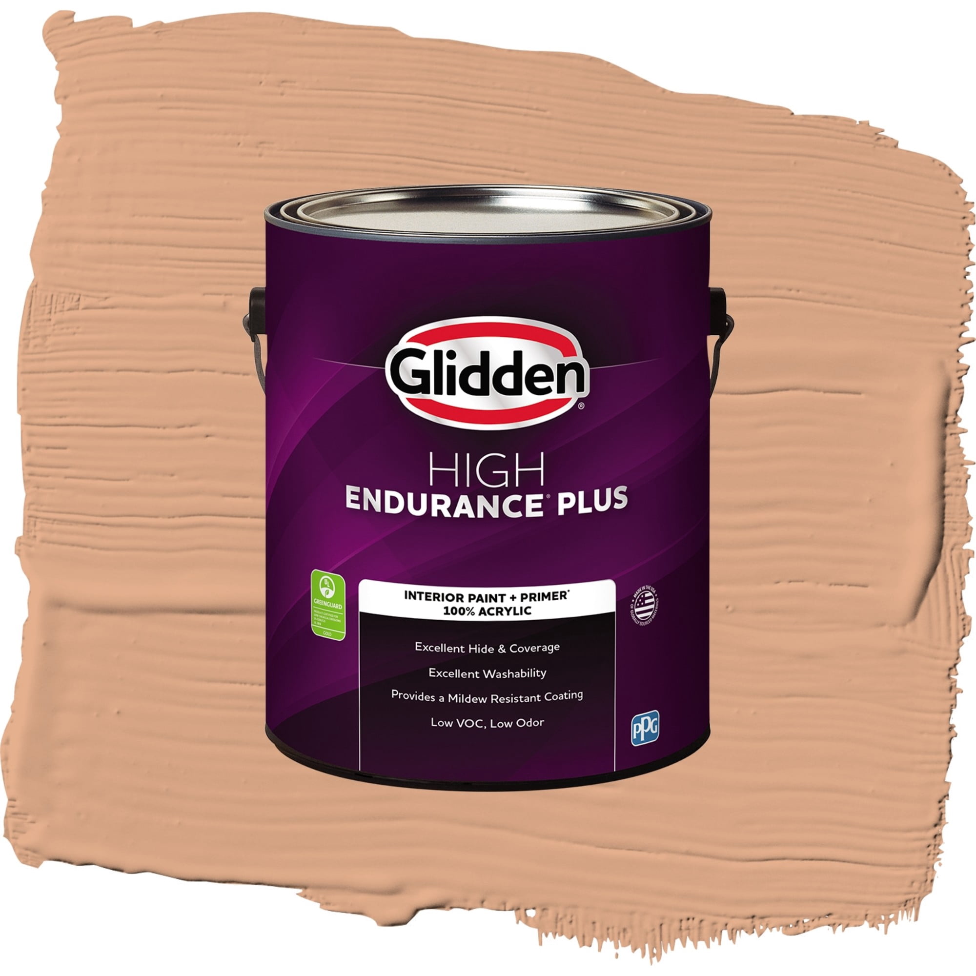 Glidden HEP Clay Fire / Orange, Eggshell Interior Paint with Primer, 1 Gallon