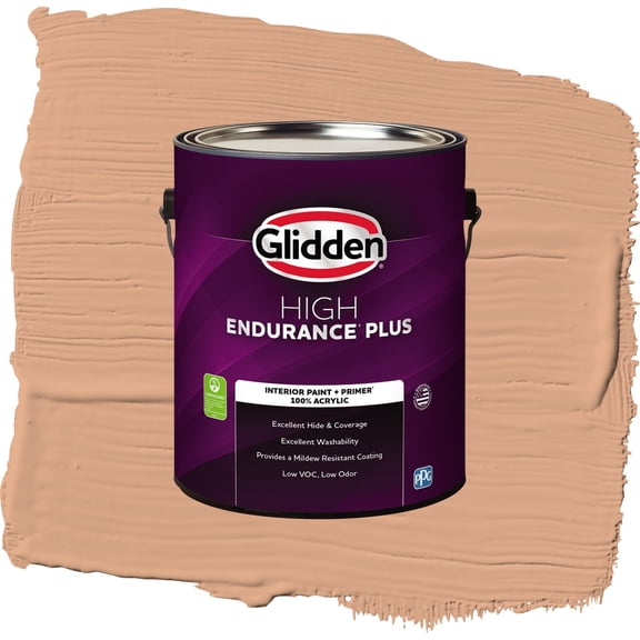 Glidden HEP Clay Fire / Orange, Semi-Gloss Interior Paint with Primer, 1 Gallon