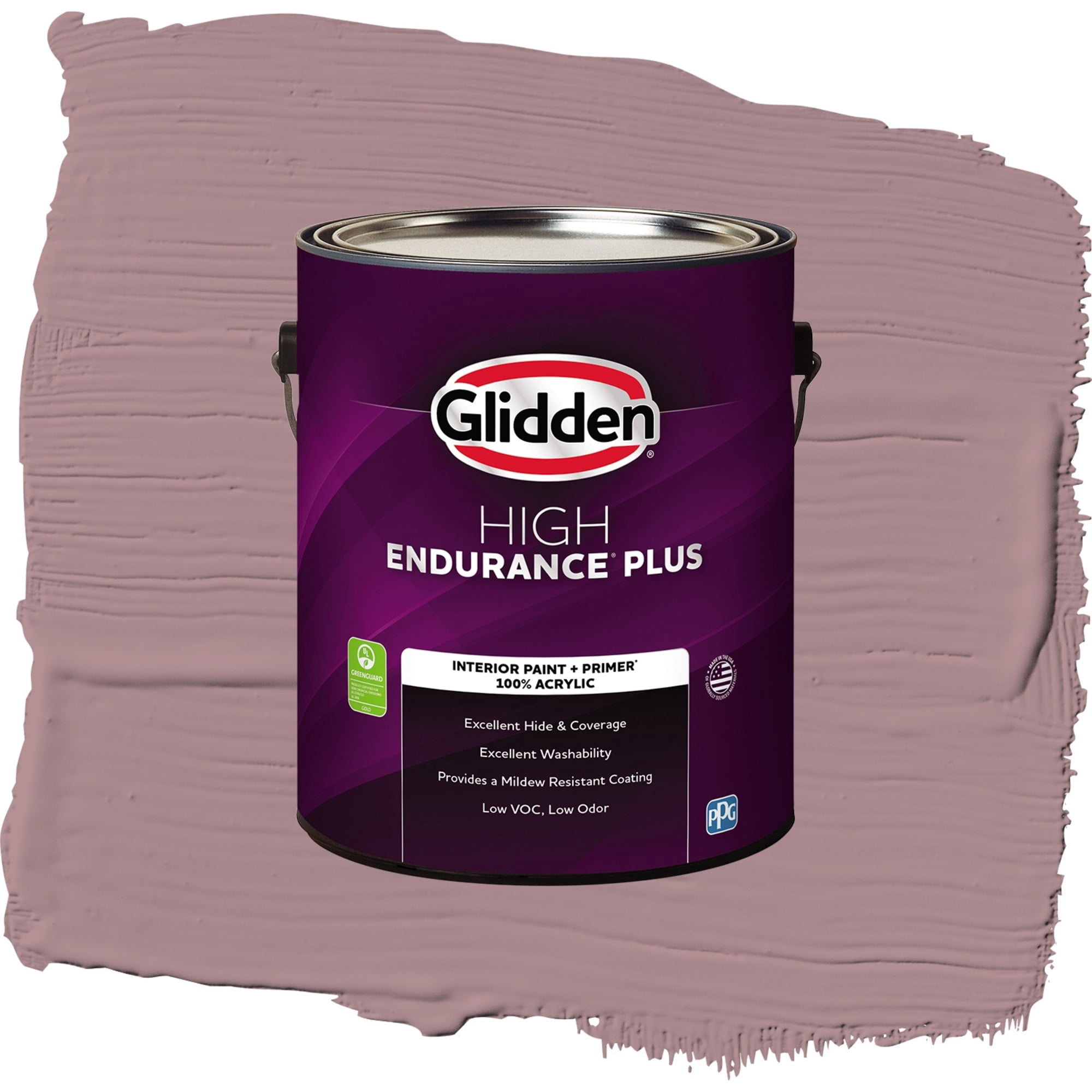 Glidden HEP Coffee Rose / Purple, Eggshell Interior Paint with Primer, 1 Gallon