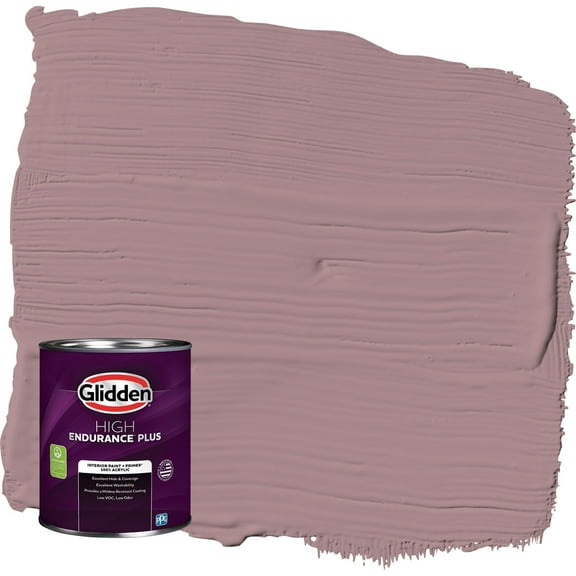 Glidden HEP Coffee Rose / Purple Flat Interior Paint with Primer, 1 Quart