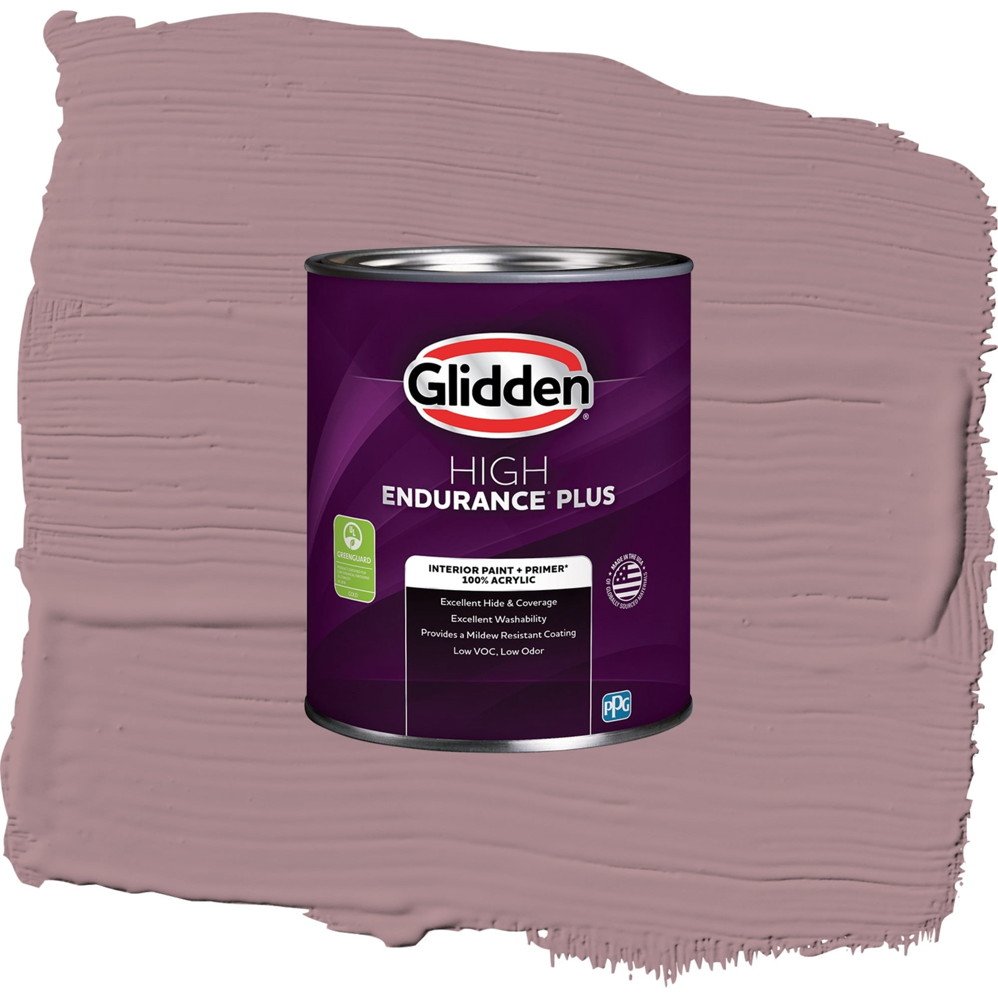 Glidden HEP Coffee Rose / Purple, Semi-Gloss Interior Paint with Primer, 1 Quart