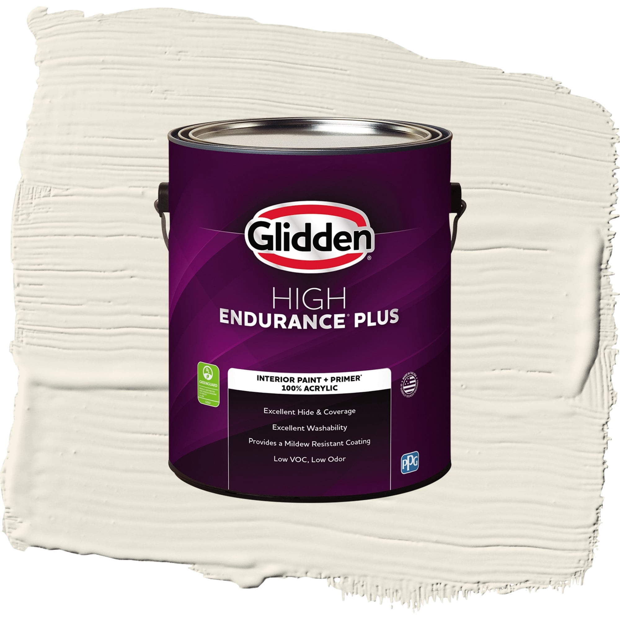 Glidden HEP Cold Foam / White Eggshell Interior Paint with Primer, 1 Gallon