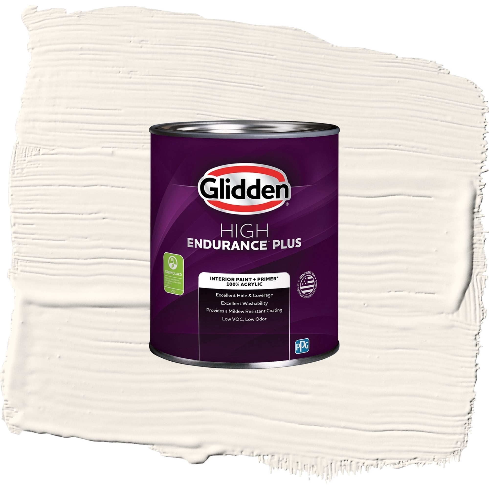 Glidden HEP Cow's Milk / Off White Flat Interior Paint with Primer, 1 Quart