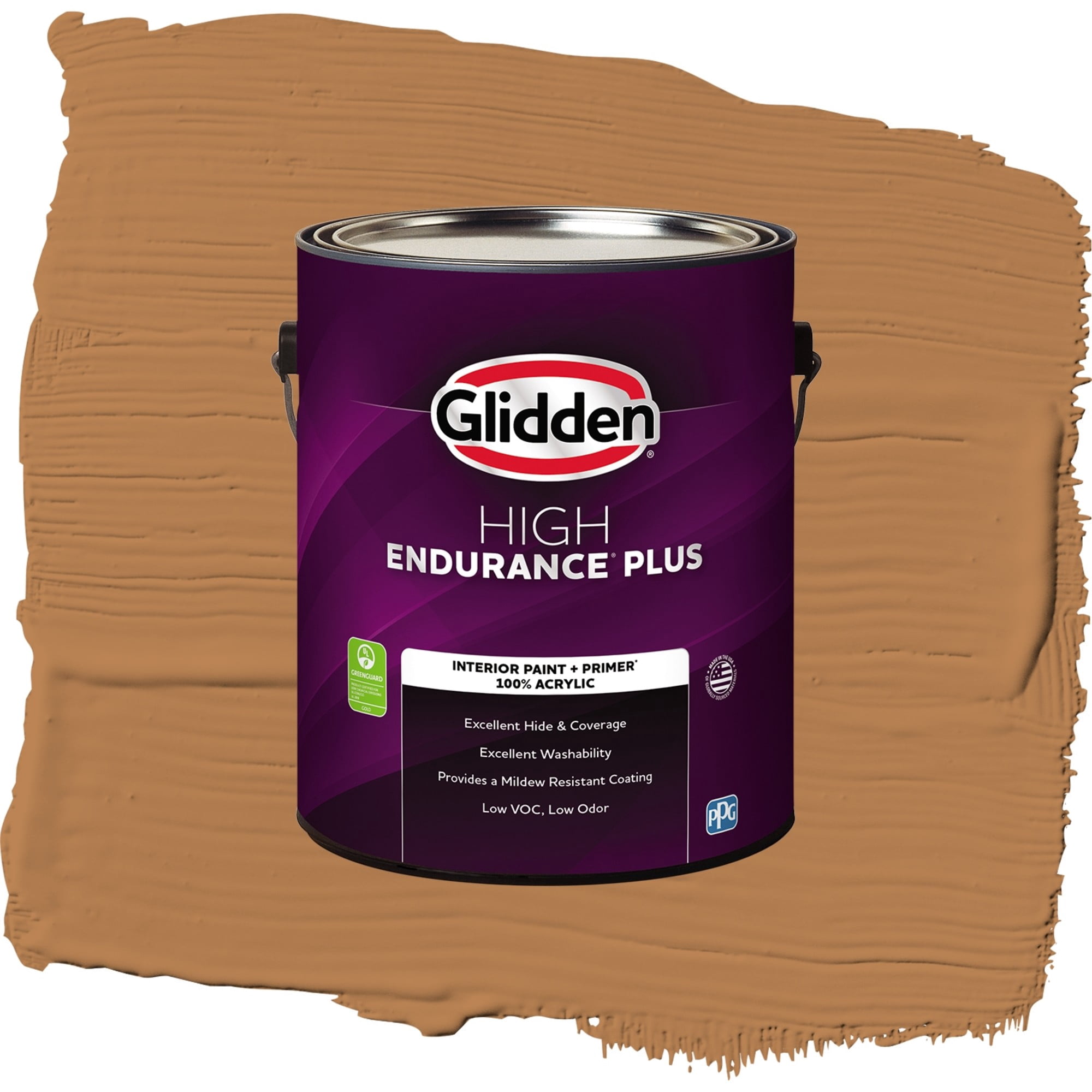 Glidden HEP Cowboy Hat / Orange, Semi-Gloss Interior Paint with Primer, 1 Gallon