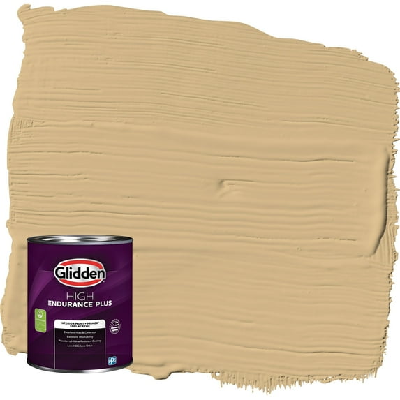 Glidden HEP Craftsman Gold / Yellow Flat Interior Paint with Primer, 1 Quart