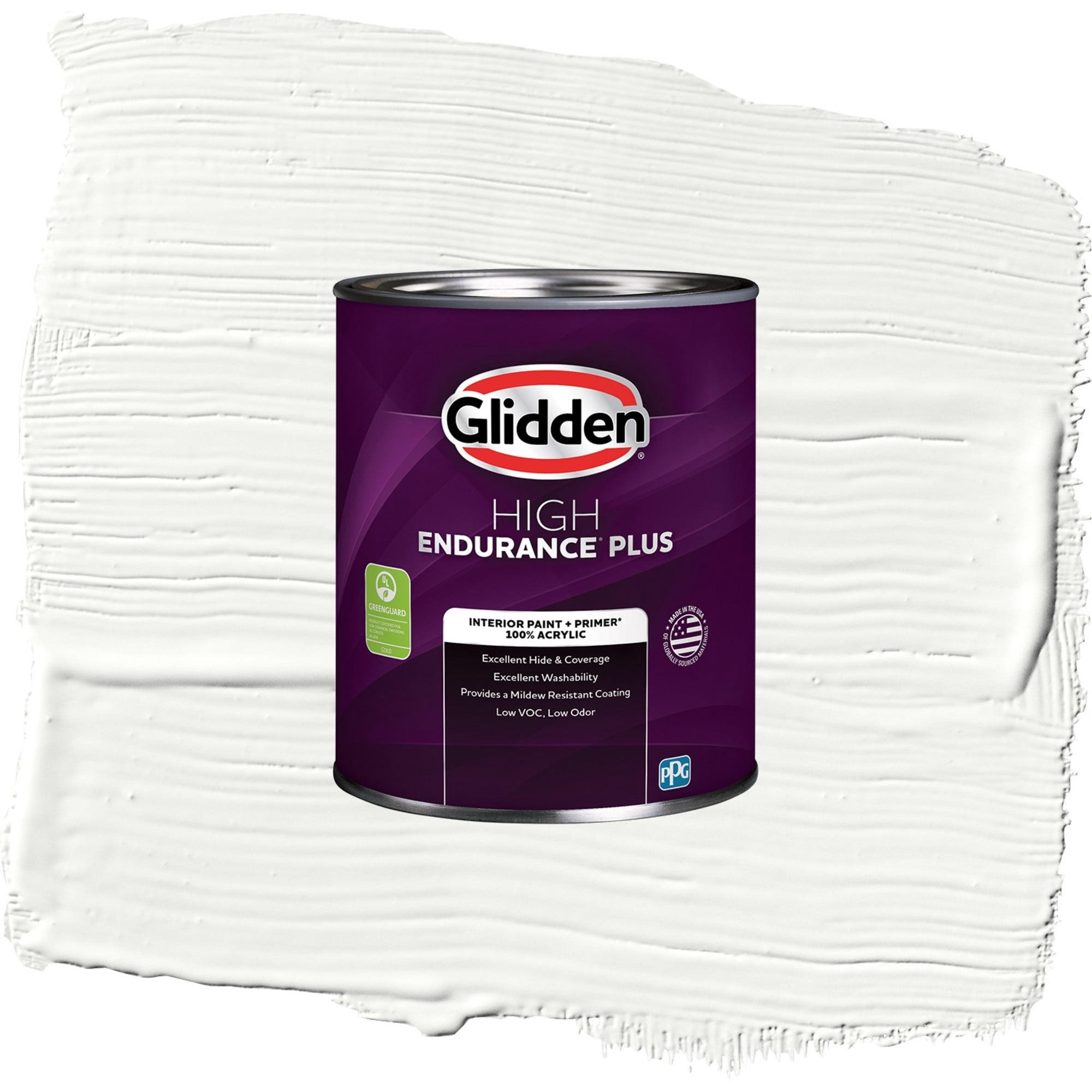 Glidden HEP Delicate White Eggshell Interior Paint with Primer, 1 Quart