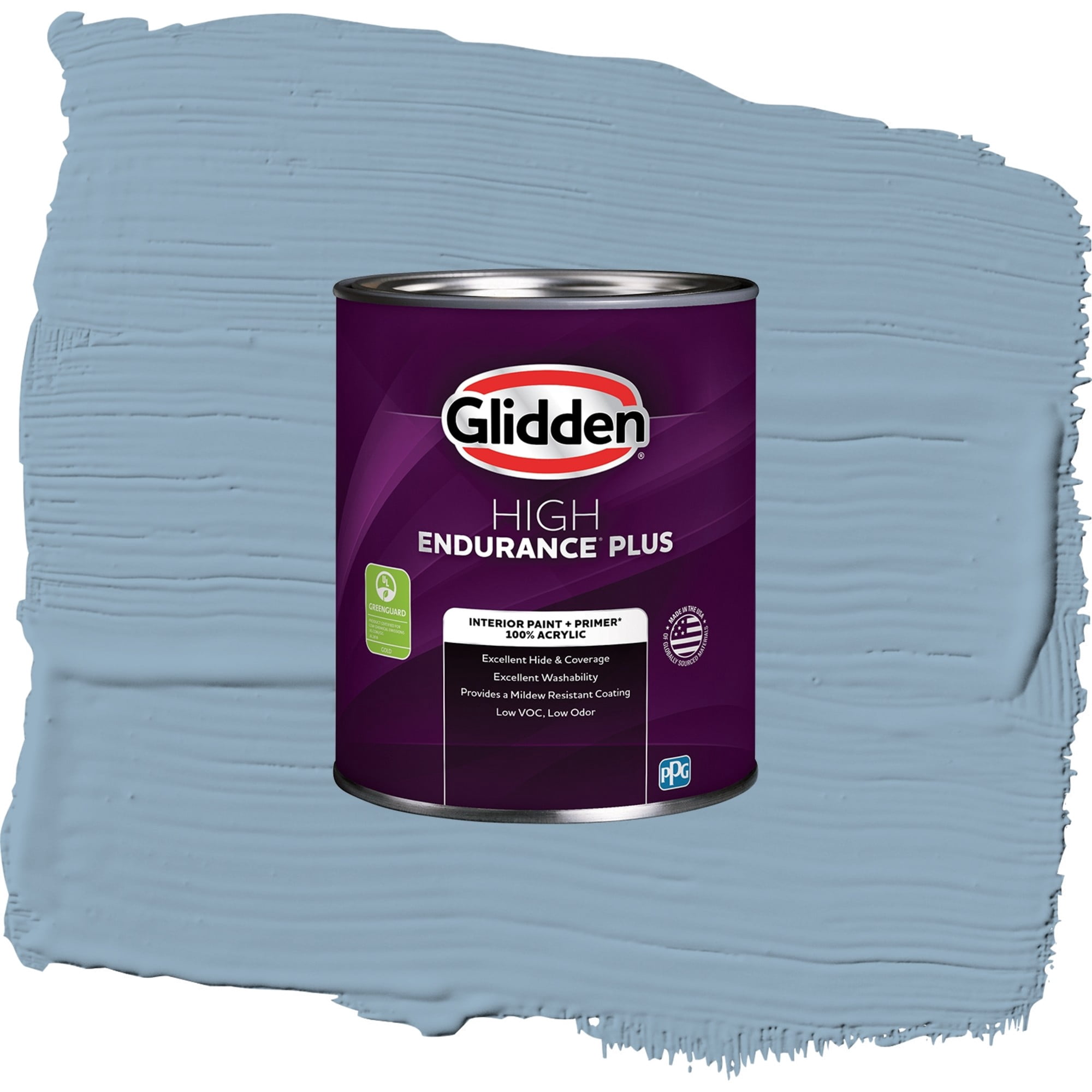 Glidden HEP Dresden Dream / Blue, Eggshell Interior Paint with Primer, 1 Quart