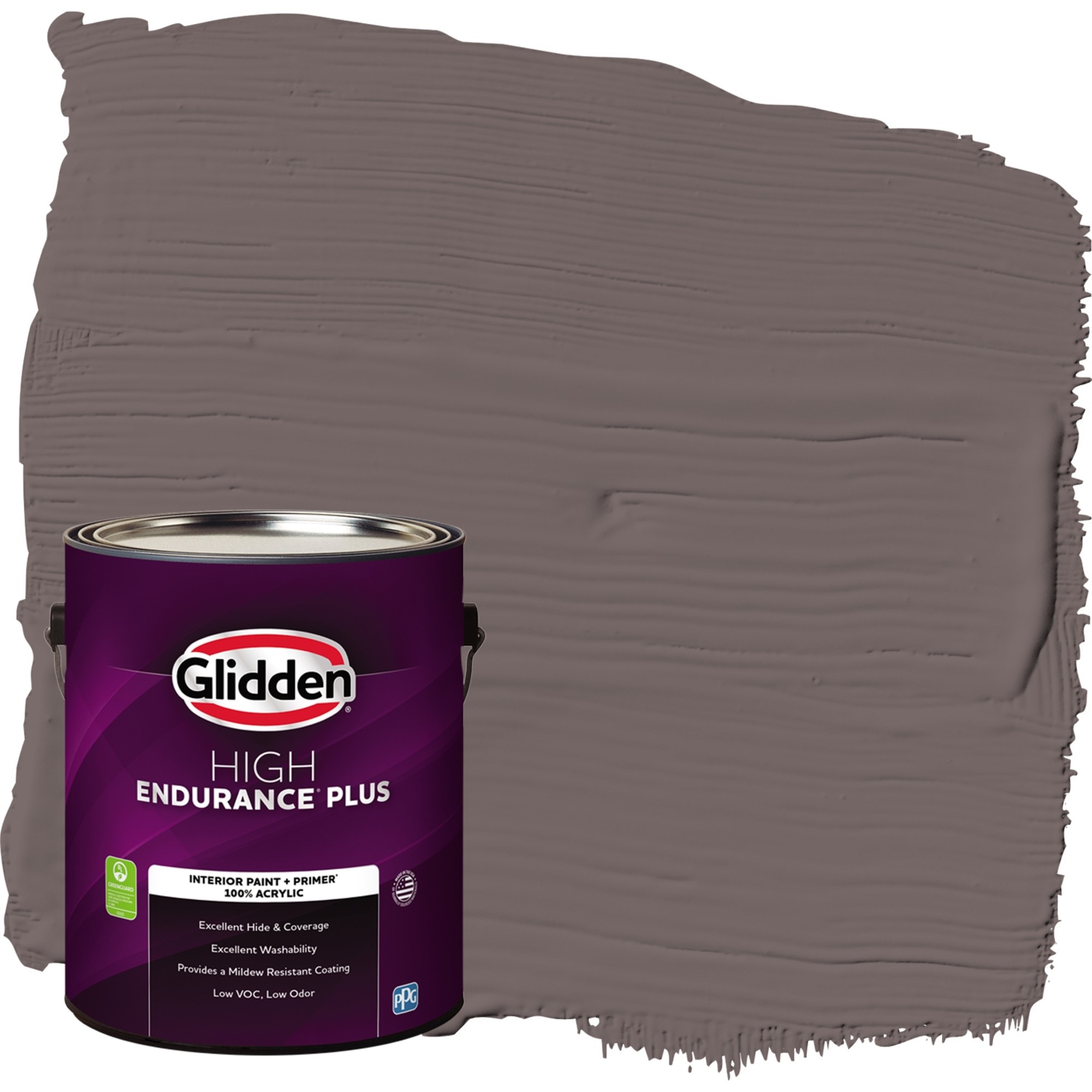 Glidden HEP Interior Paint & Primer Eagle Eye / Brown, Semi Gloss, 1