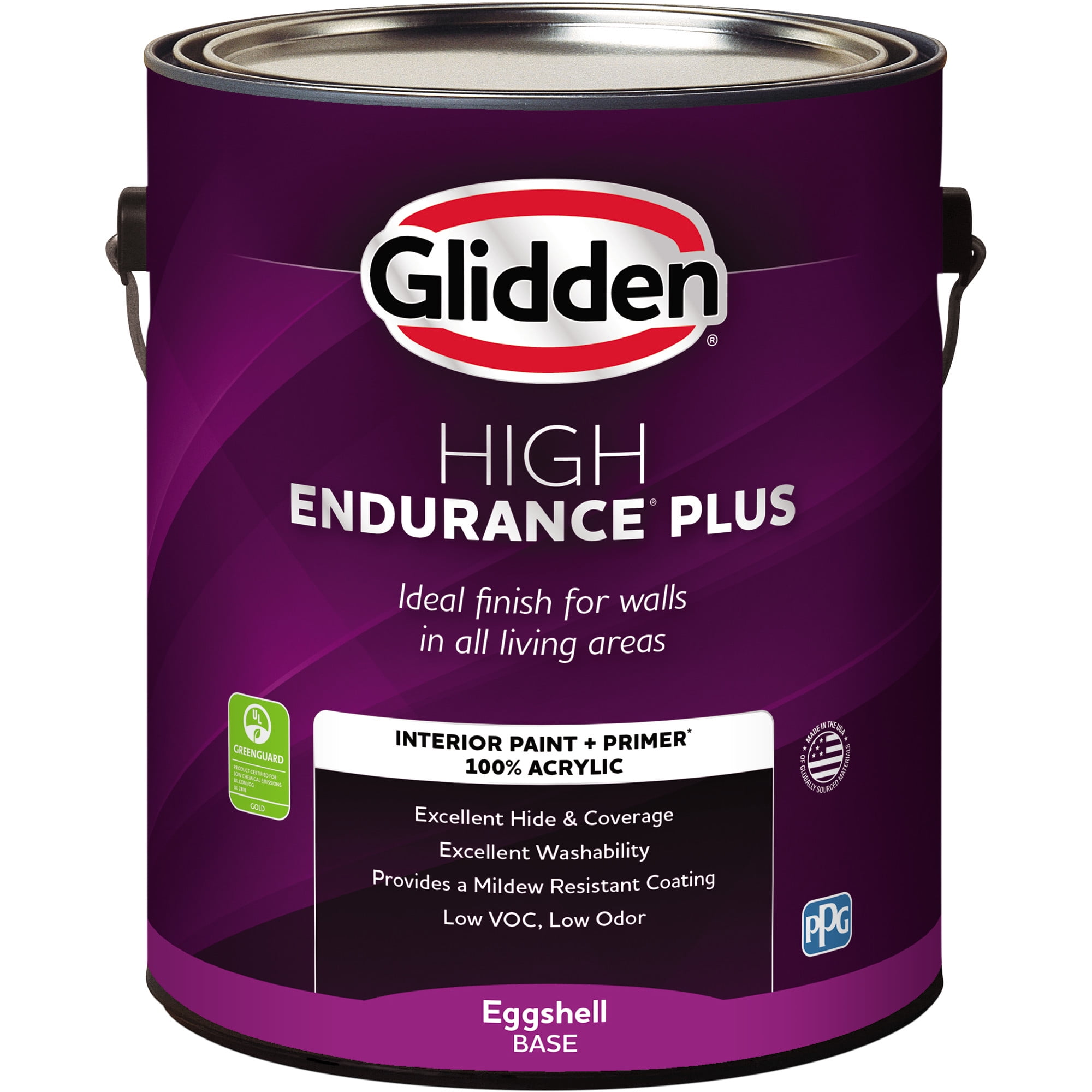 Glidden HEP Interior Paint & Primer Elusion / Grey, Eggshell, 1 Gallon