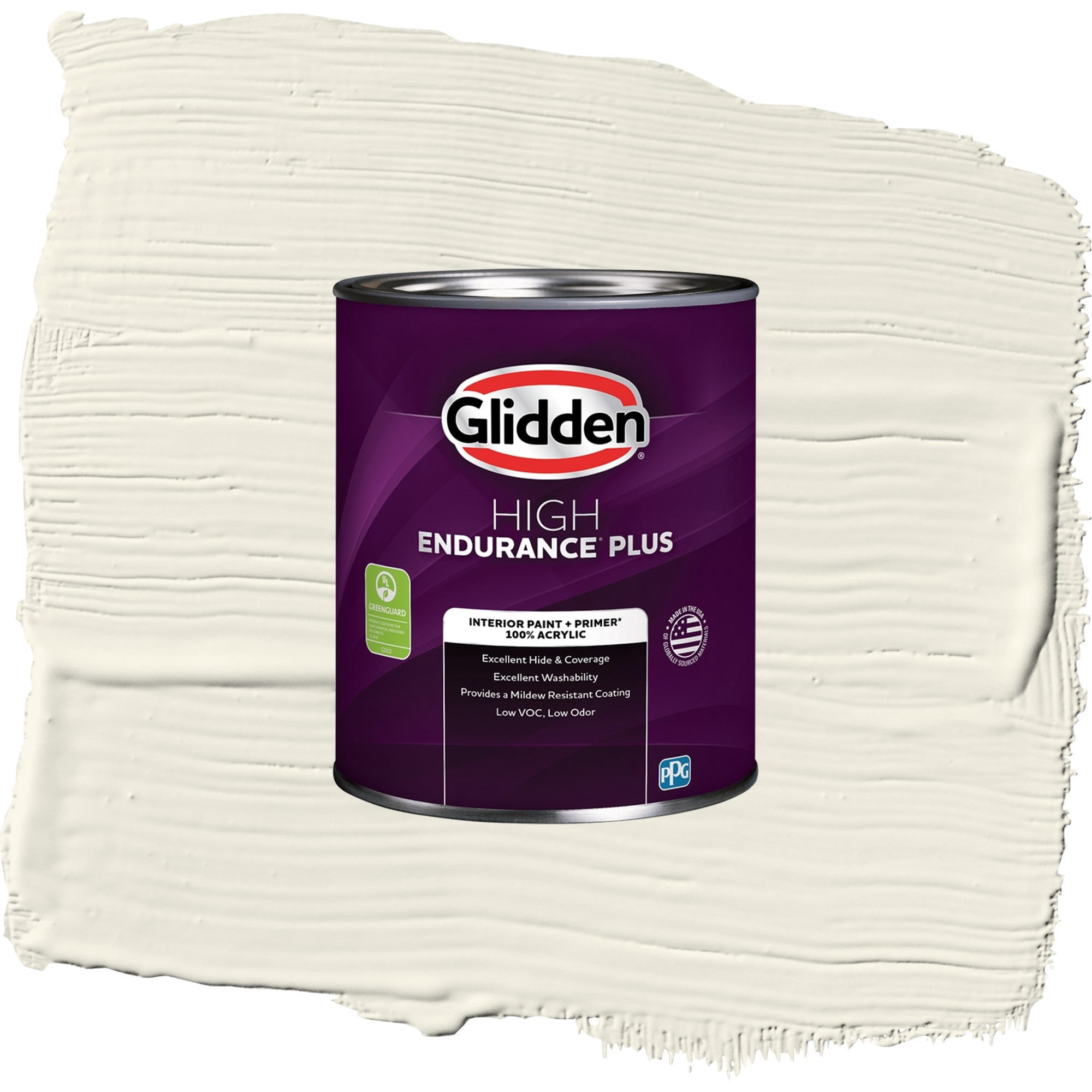 Glidden HEP Enduring Ice / Beige, Flat Interior Paint with Primer, 1 Quart