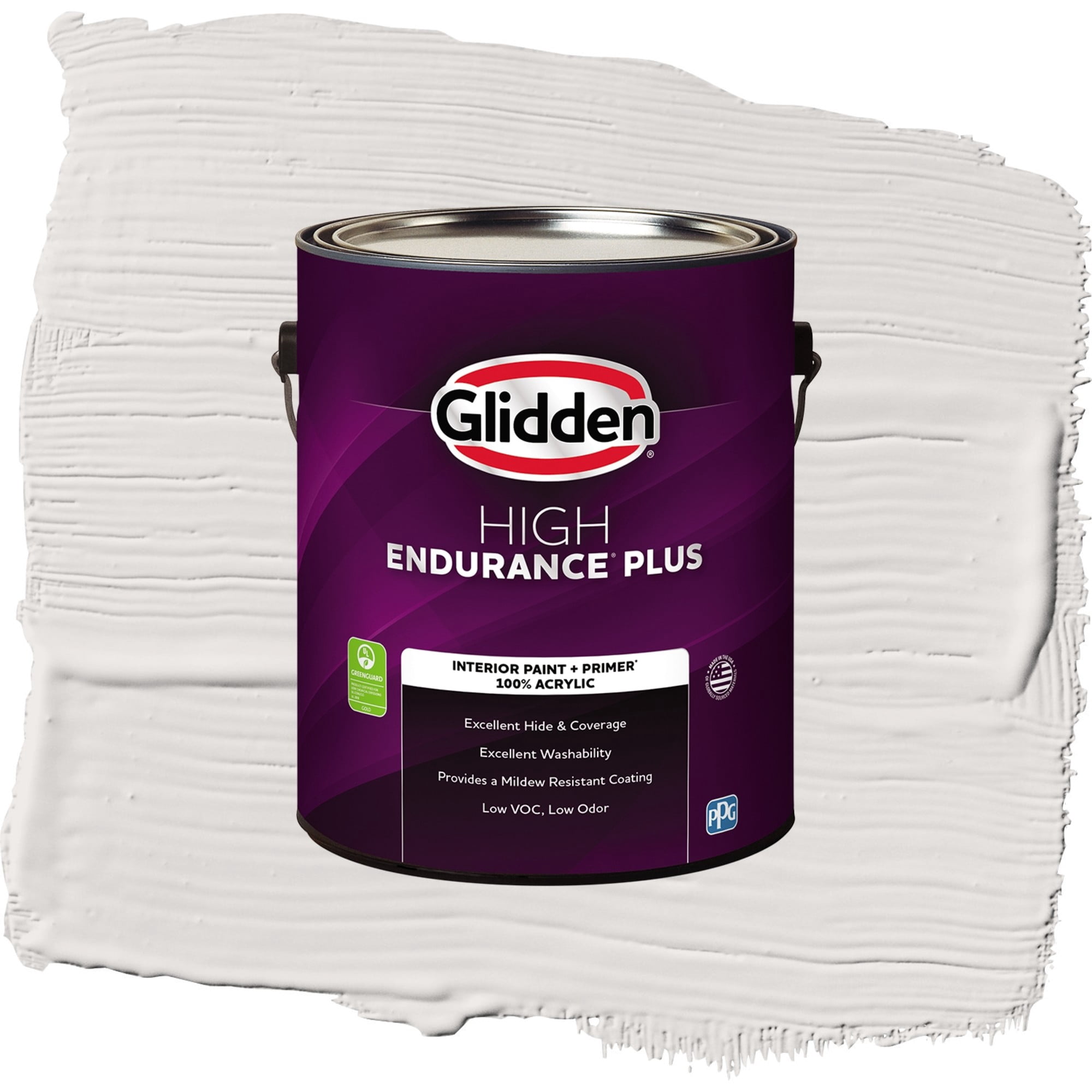 Glidden HEP Fall Chill / Grey, Eggshell Interior Paint with Primer, 1 Gallon