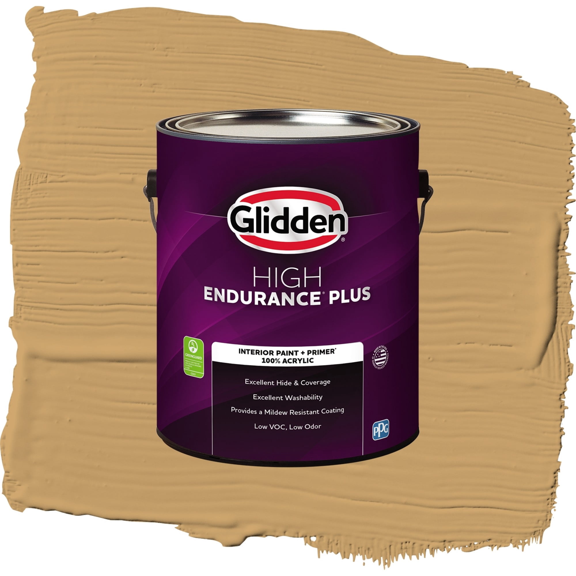 Glidden HEP Good Life / Yellow, Eggshell Interior Paint with Primer, 1 Gallon