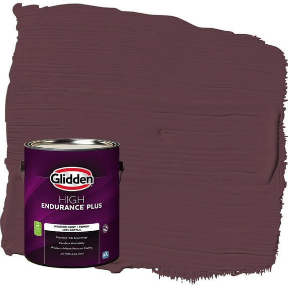 Glidden HEP Gooseberry / Purple Eggshell Interior Paint with Primer, 1 Gallon