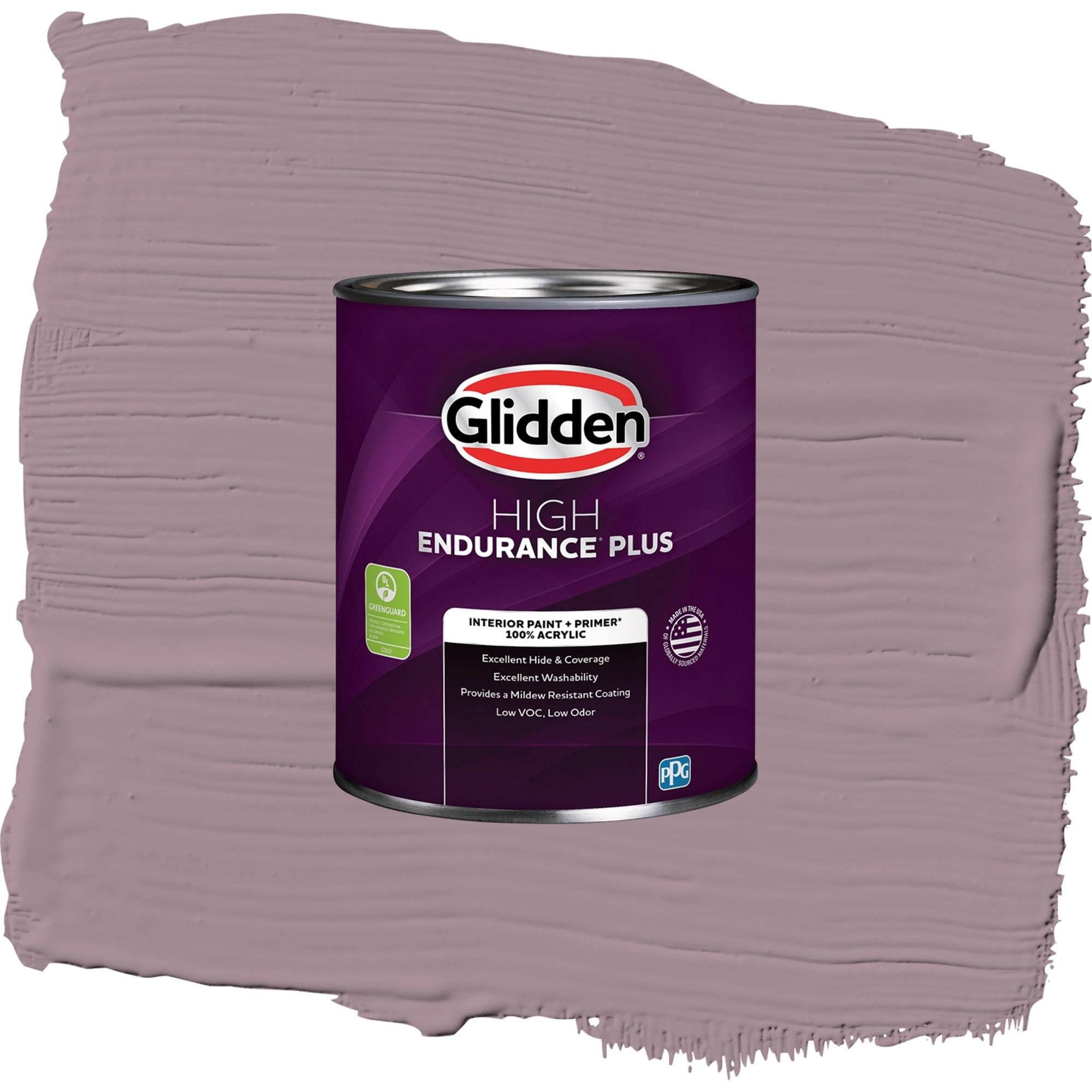 Glidden HEP Gothic Amethyst / Purple, Semi-Gloss Interior Paint with Primer, 1 Quart